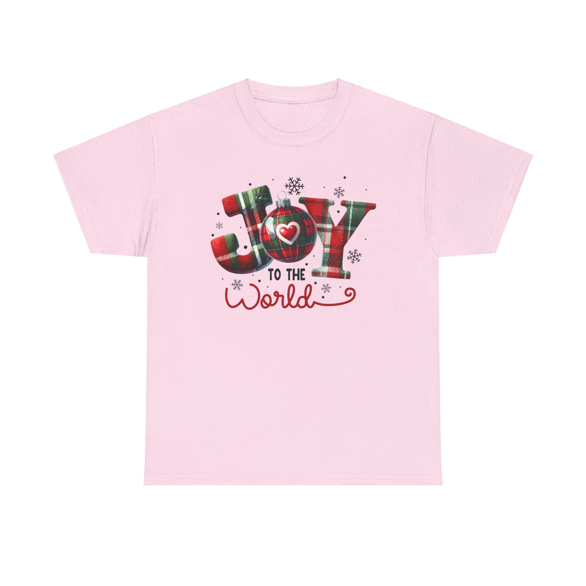 Joy to the World -Heavy Cotton Tee - Christmas Holiday Shirt