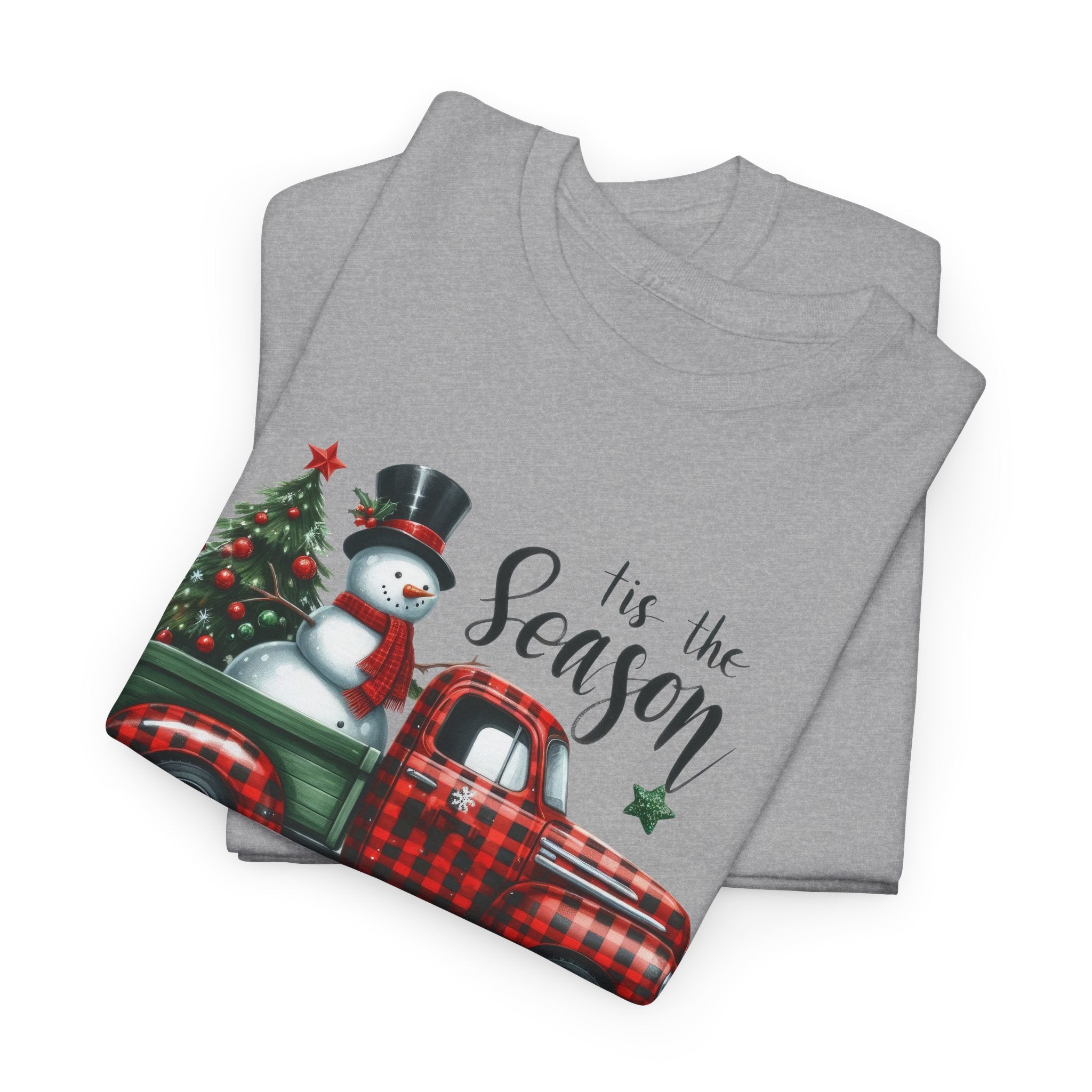 "Tis the Season" Heavy Cotton Tee - Festive Holiday Shirt