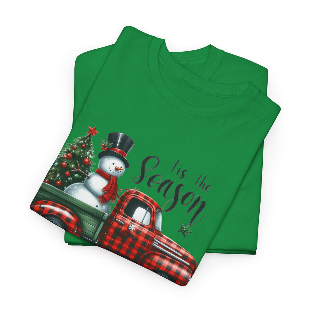 "Tis the Season" Heavy Cotton Tee - Festive Holiday Shirt