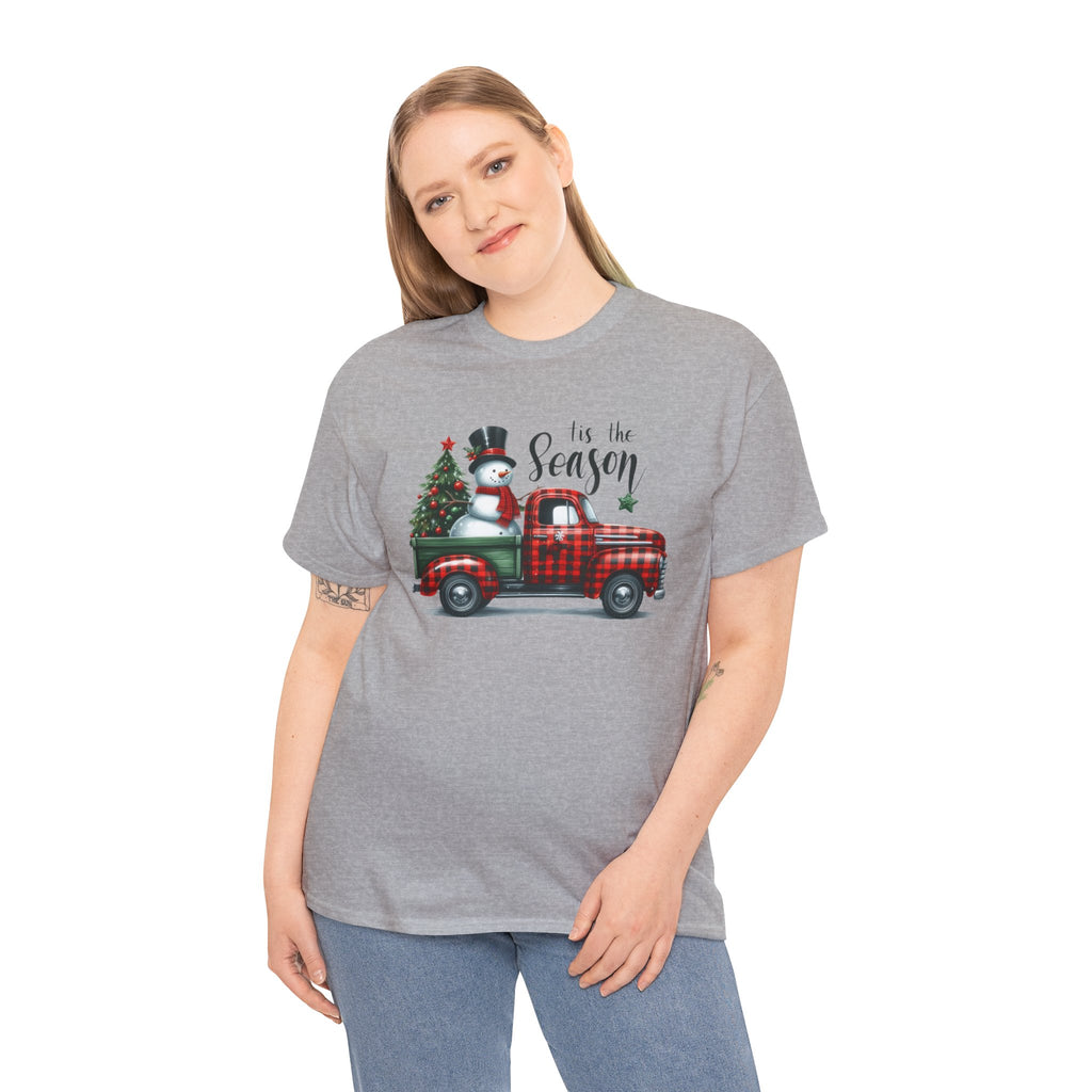 "Tis the Season" Heavy Cotton Tee - Festive Holiday Shirt