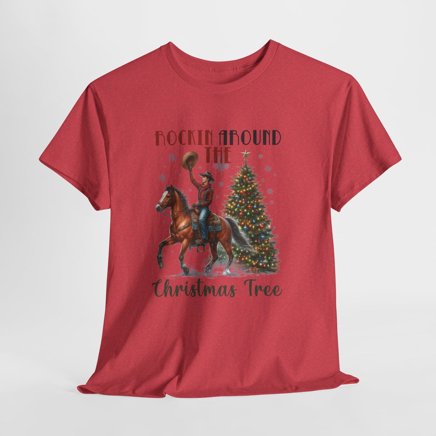 Rockin' Around the Christmas Tree Heavy Cotton Tee