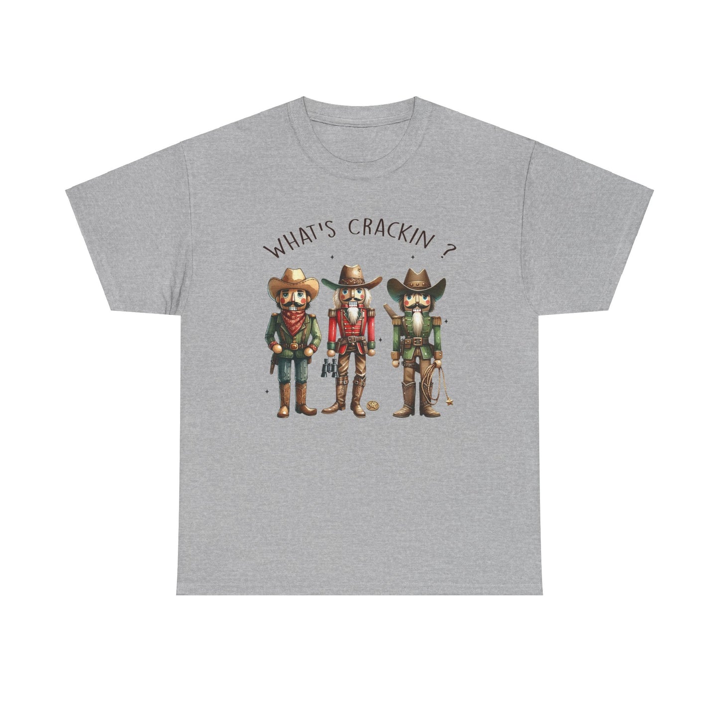What's Crackin'? Cowboy Graphic Heavy Cotton Tee