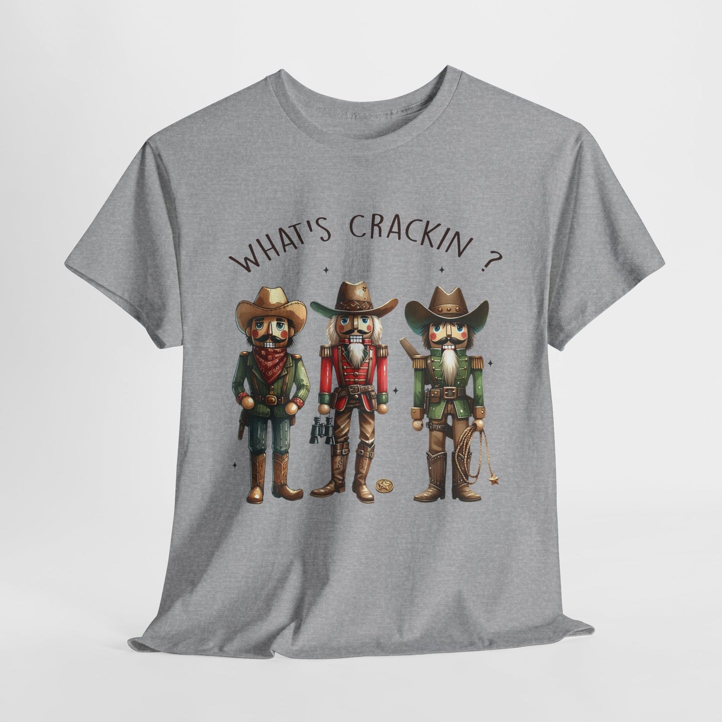 What's Crackin'? Cowboy Graphic Heavy Cotton Tee