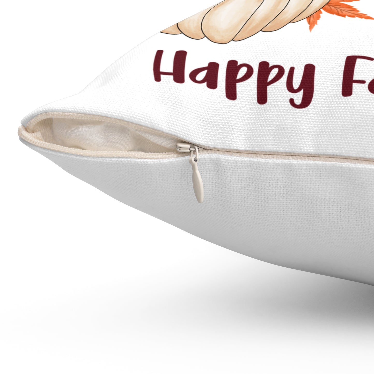 Autumn Pig Wheelbarrow Pillow – Happy Fall Farmhouse Throw Pillow