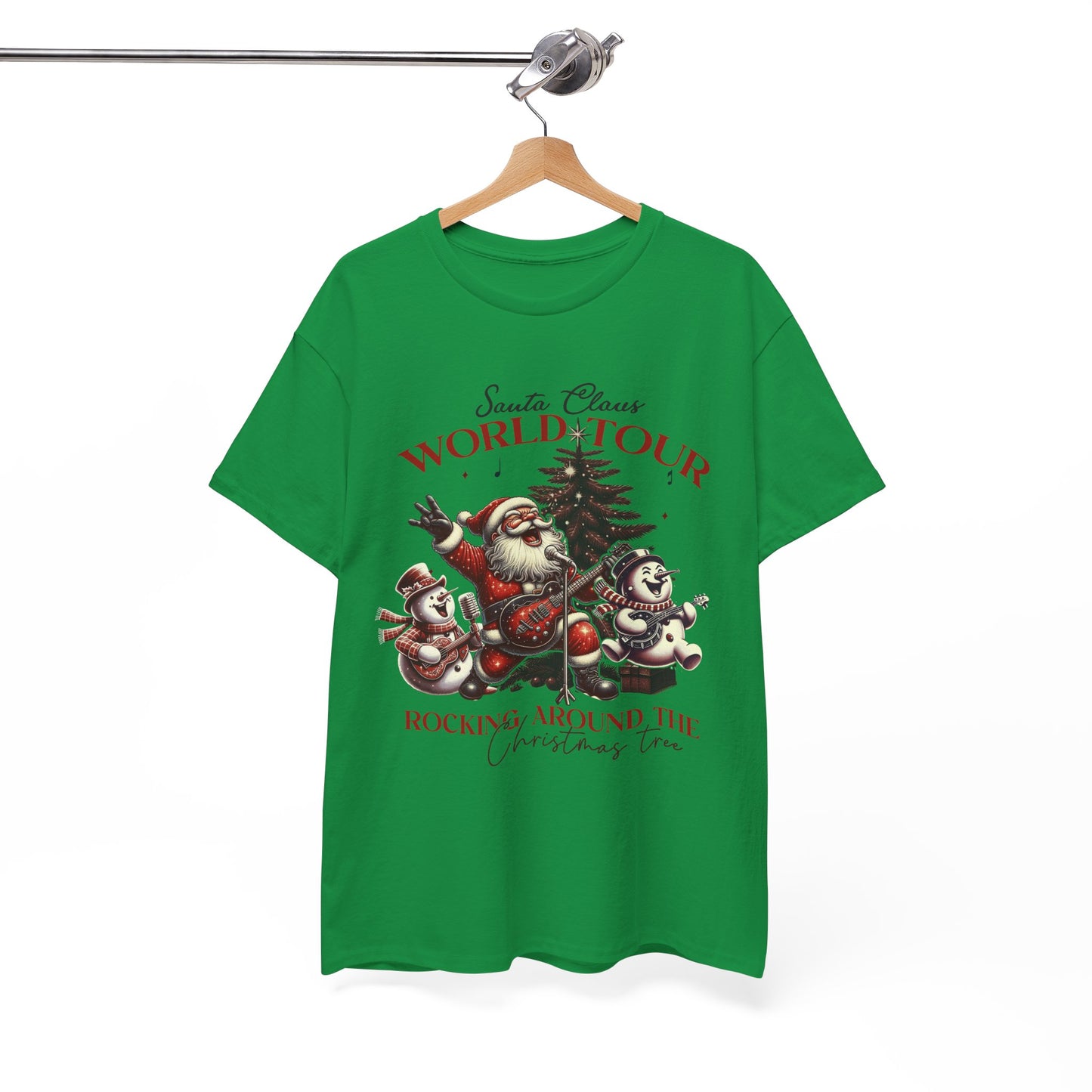 Christmas Santa Claus World Tour Tee - Heavy Cotton T-Shirt
