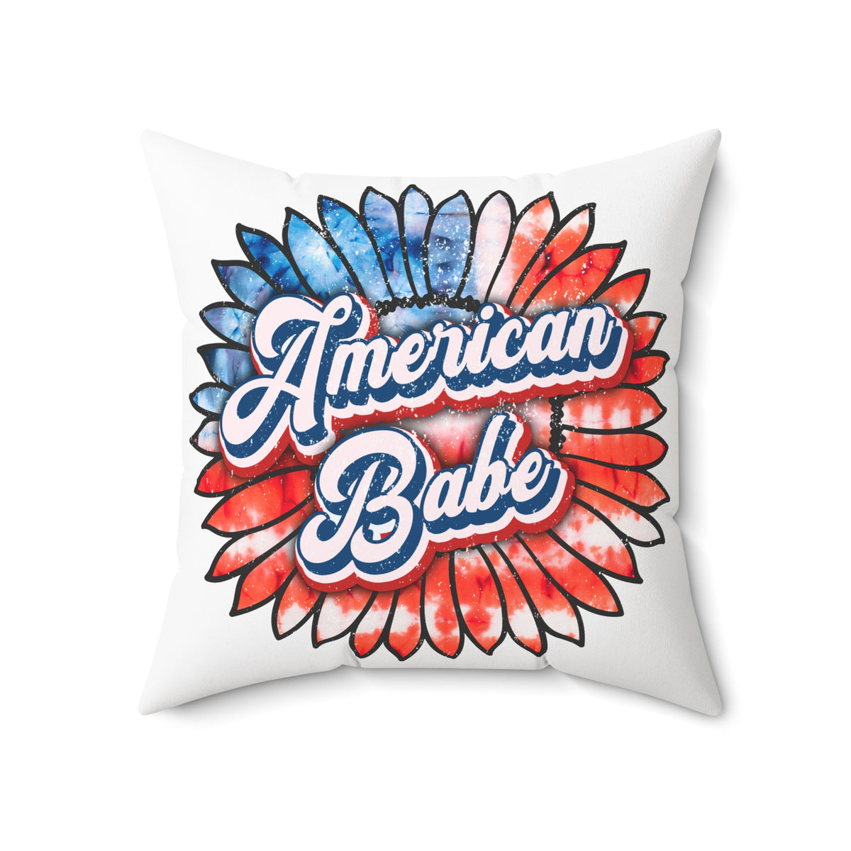 American Babe Throw Pillow