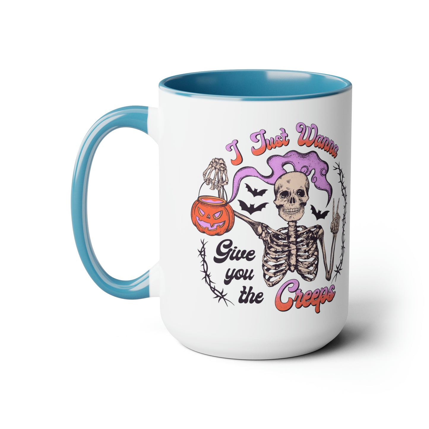 Two-Tone Coffee Mugs, 15oz