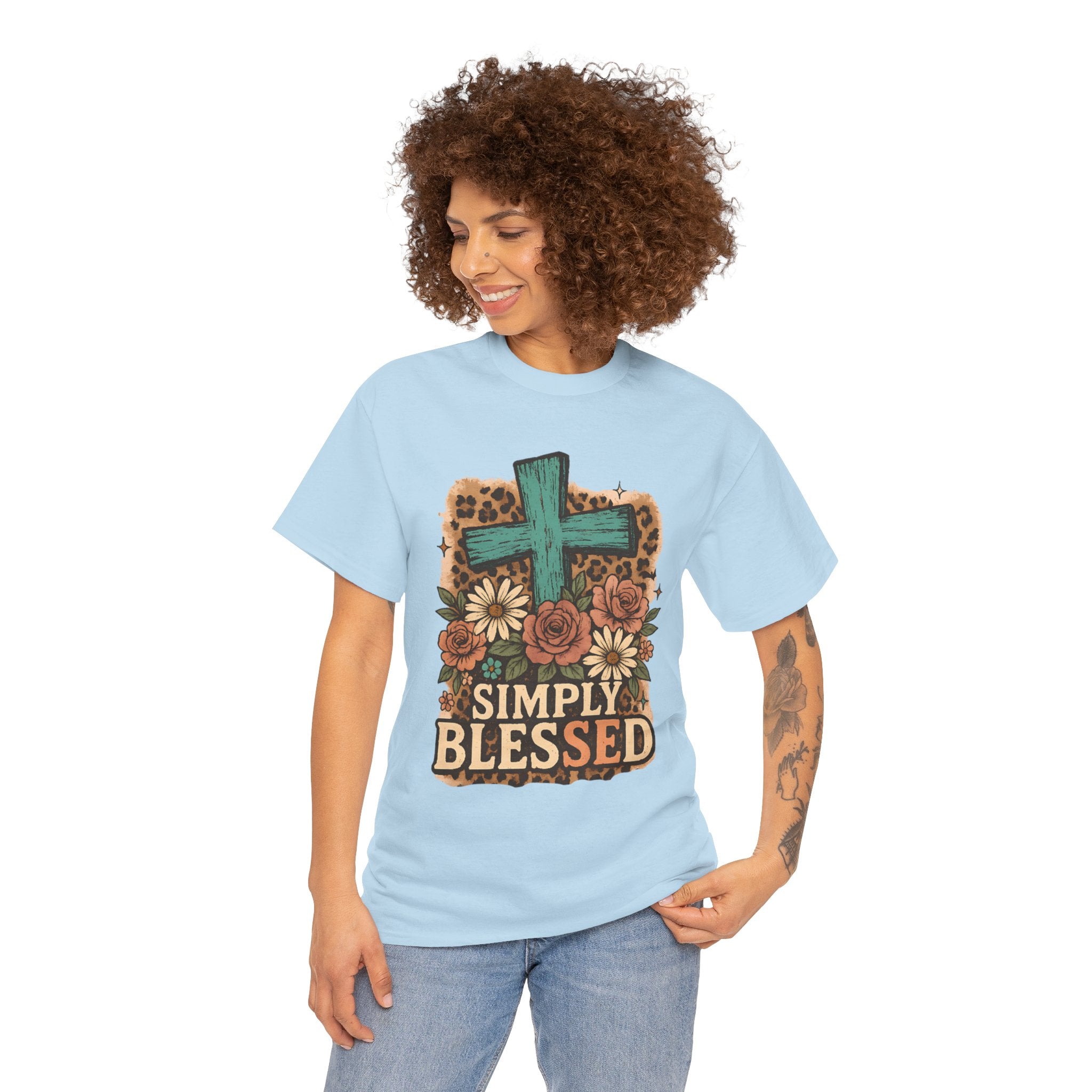 Simply Blessed Heavy Cotton Tee
