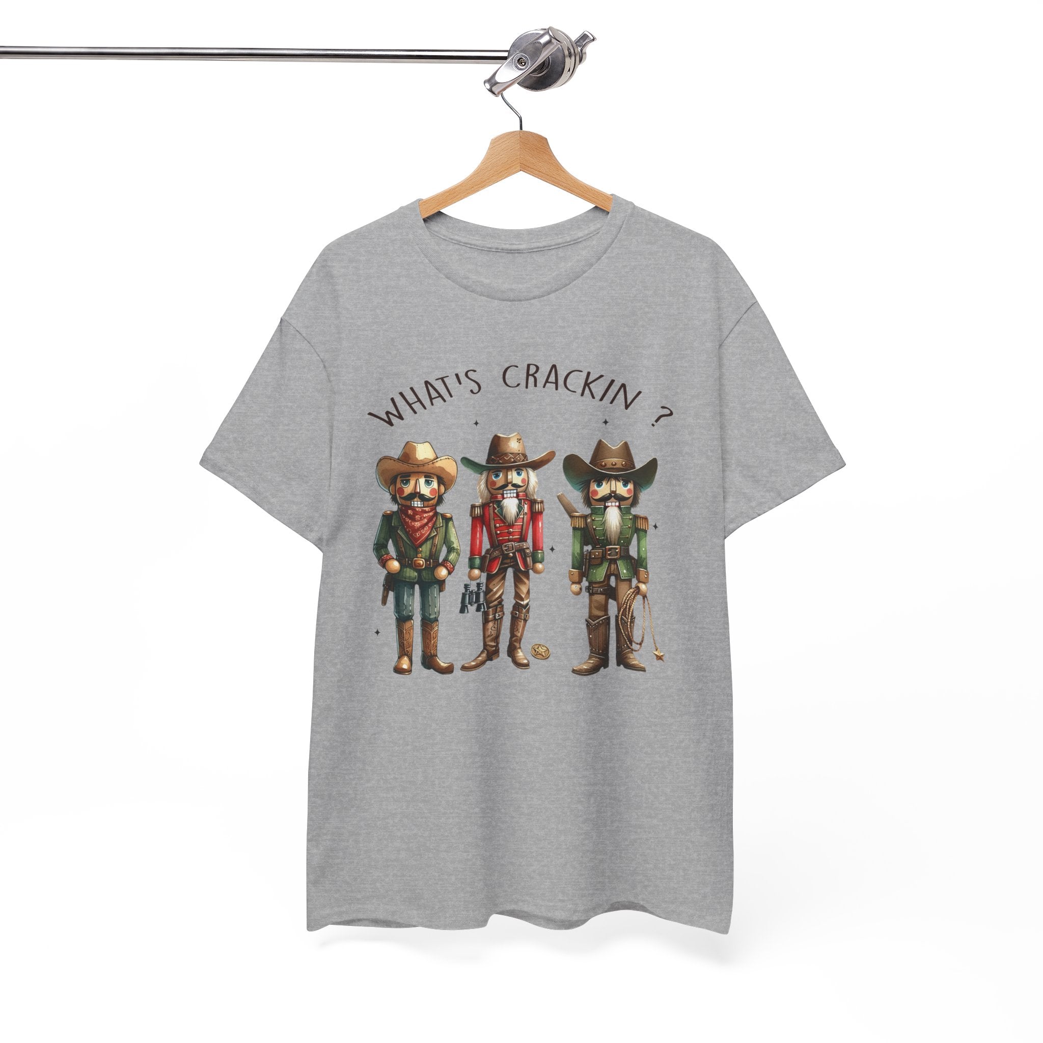 What's Crackin'? Cowboy Graphic Heavy Cotton Tee