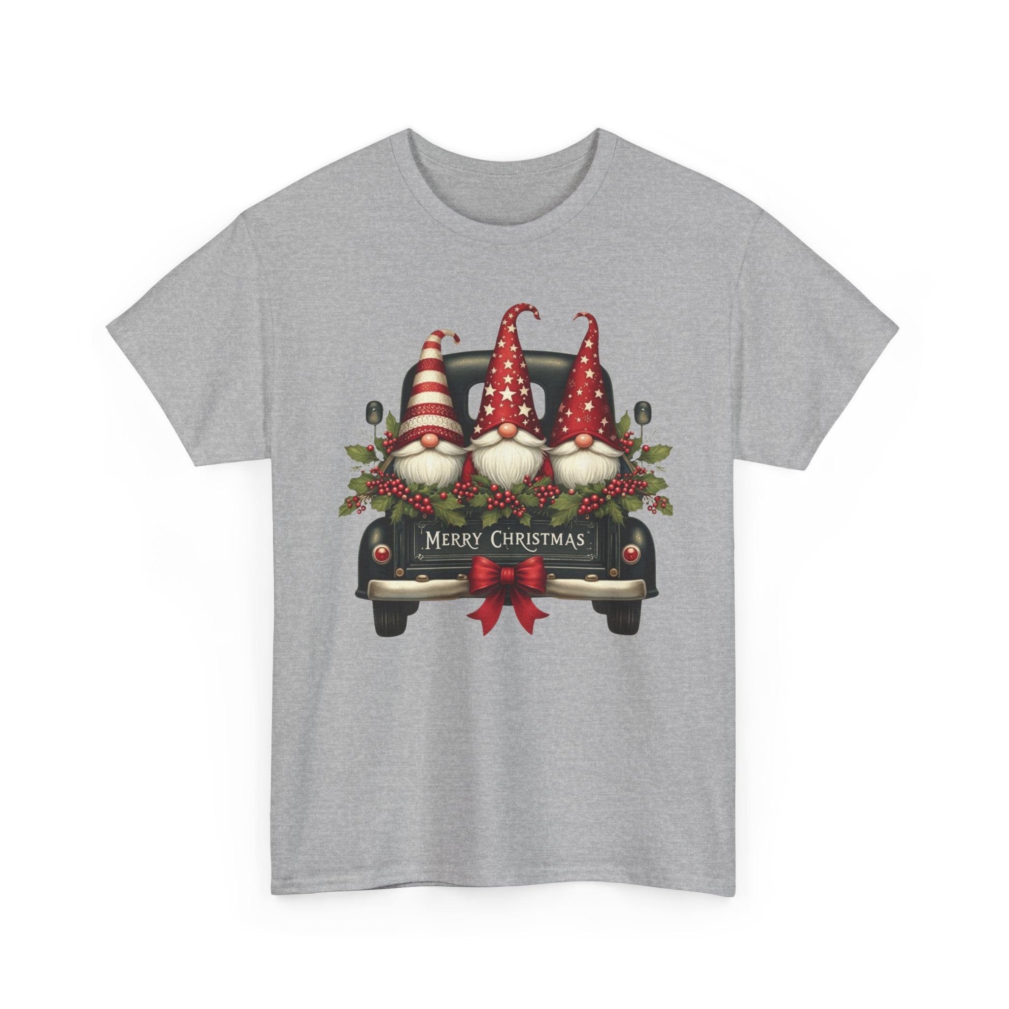 Christmas Gnome Truck Tee — Merry Christmas Holiday Shirt