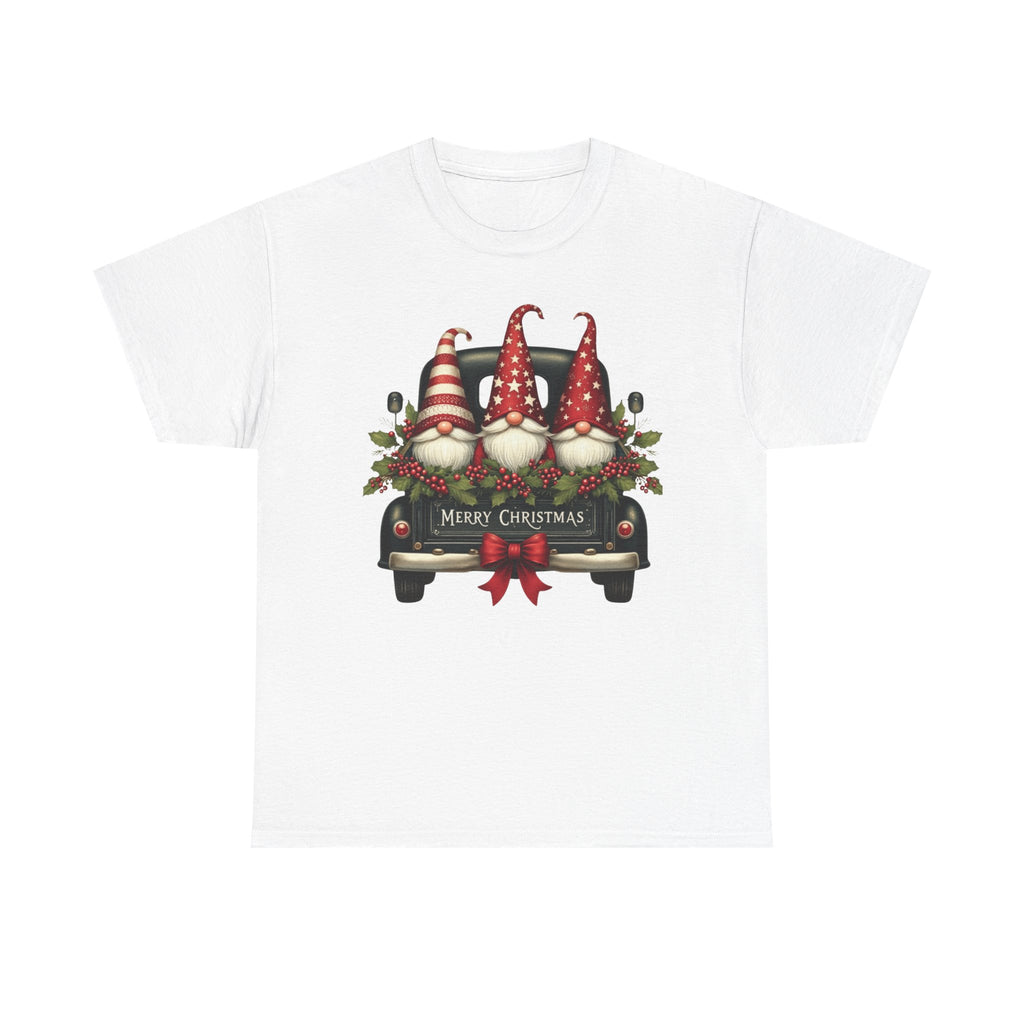 Christmas Gnome Truck Tee — Merry Christmas Holiday Shirt