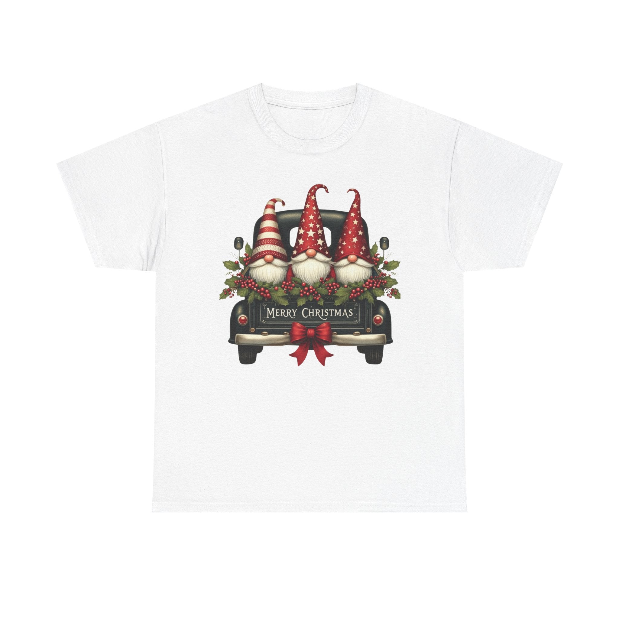 Christmas Gnome Truck Tee — Merry Christmas Holiday Shirt
