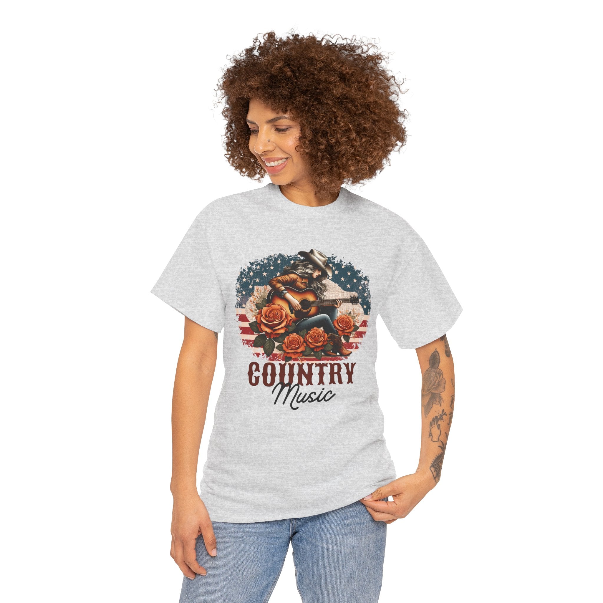 Country Music American Flag Tee