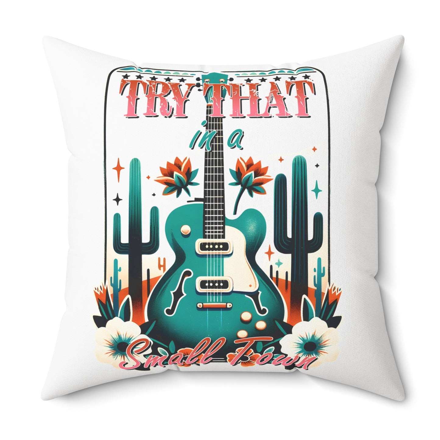 Spun Polyester Square Pillow