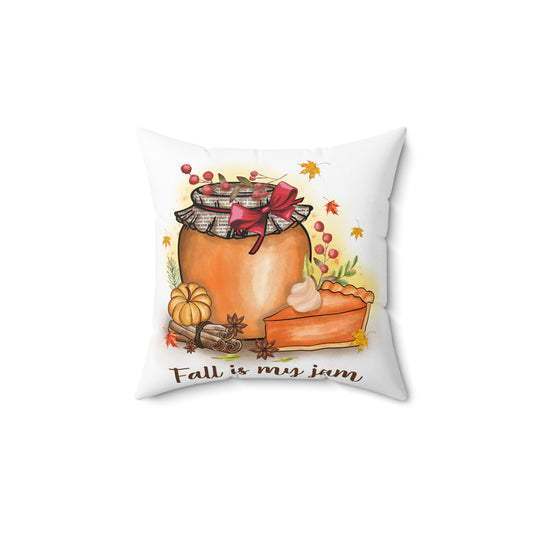 Fall Is My Jam Pumpkin Pie Decorative Pillow