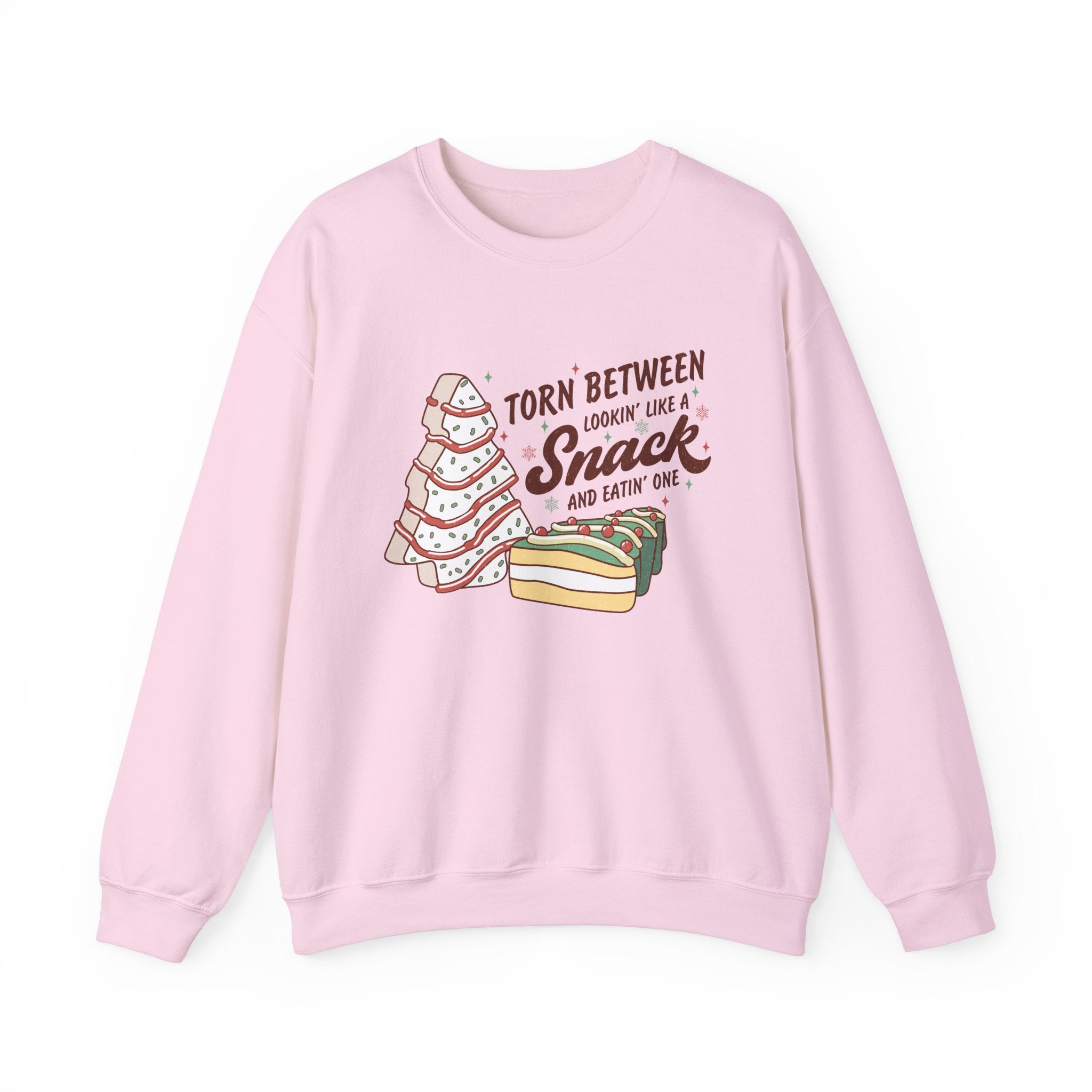 Snack Lovers Crewneck Sweatshirt – 'Torn Between Looking Like a Snack and Eatin One'