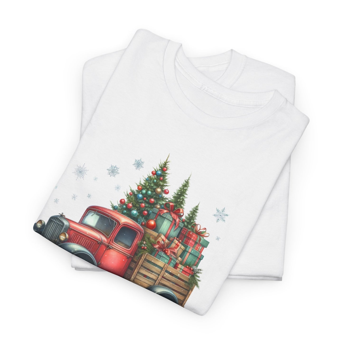 Jingle All the Way Holiday Tee - Heavy Cotton Shirt for Christmas Celebrations