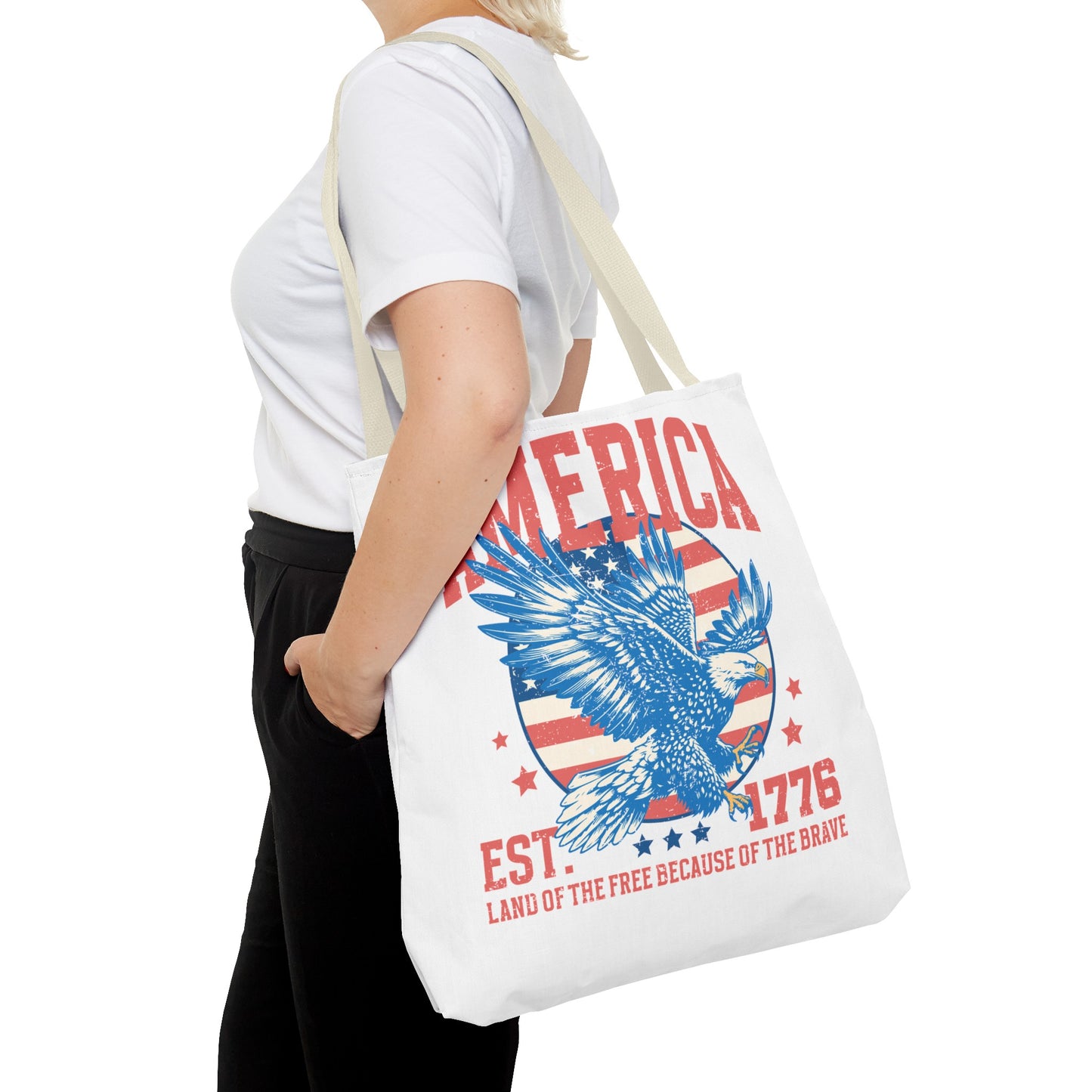 American Eagle Land of the Free Tote Bag