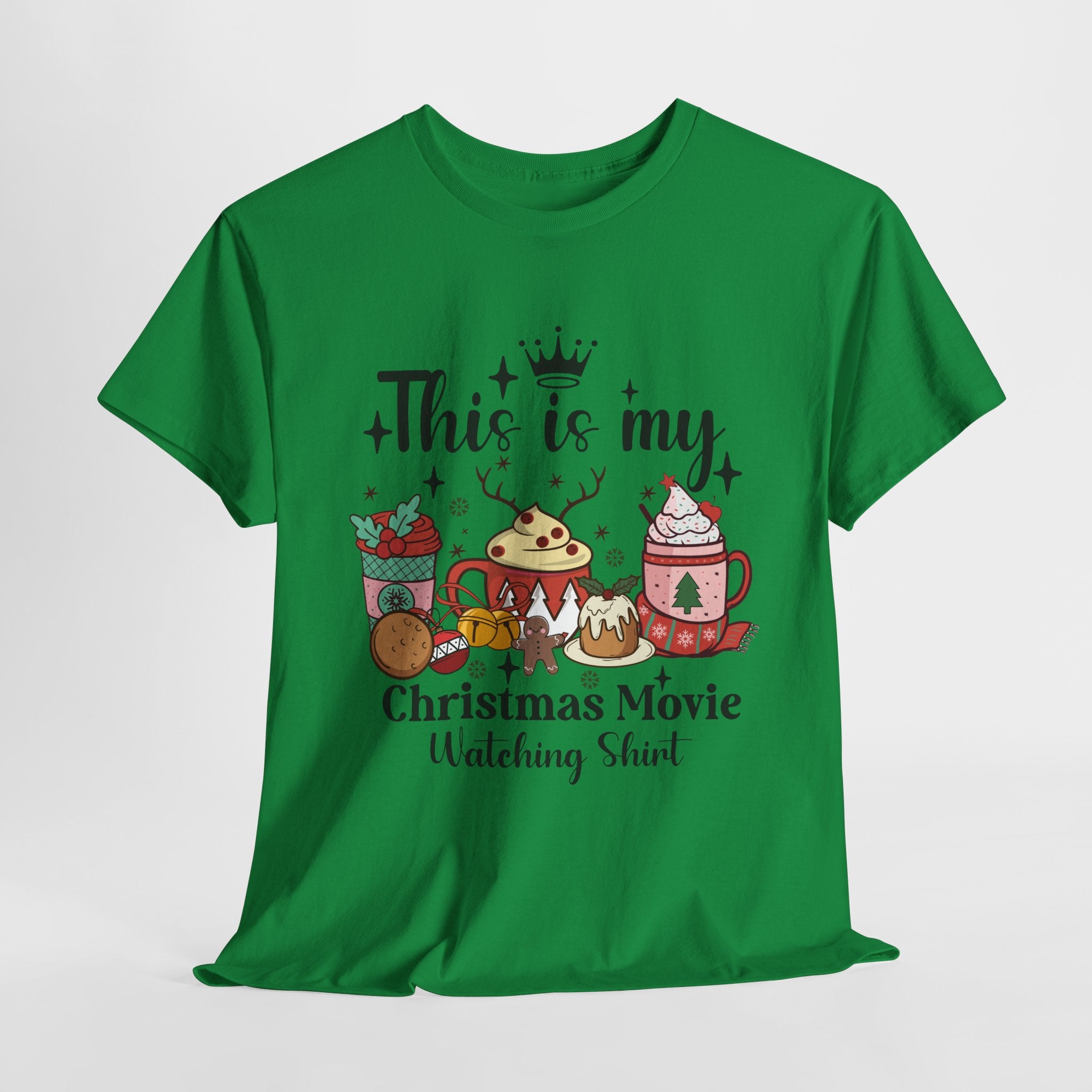 Christmas Movie Watching Tee - Heavy Cotton Shirt