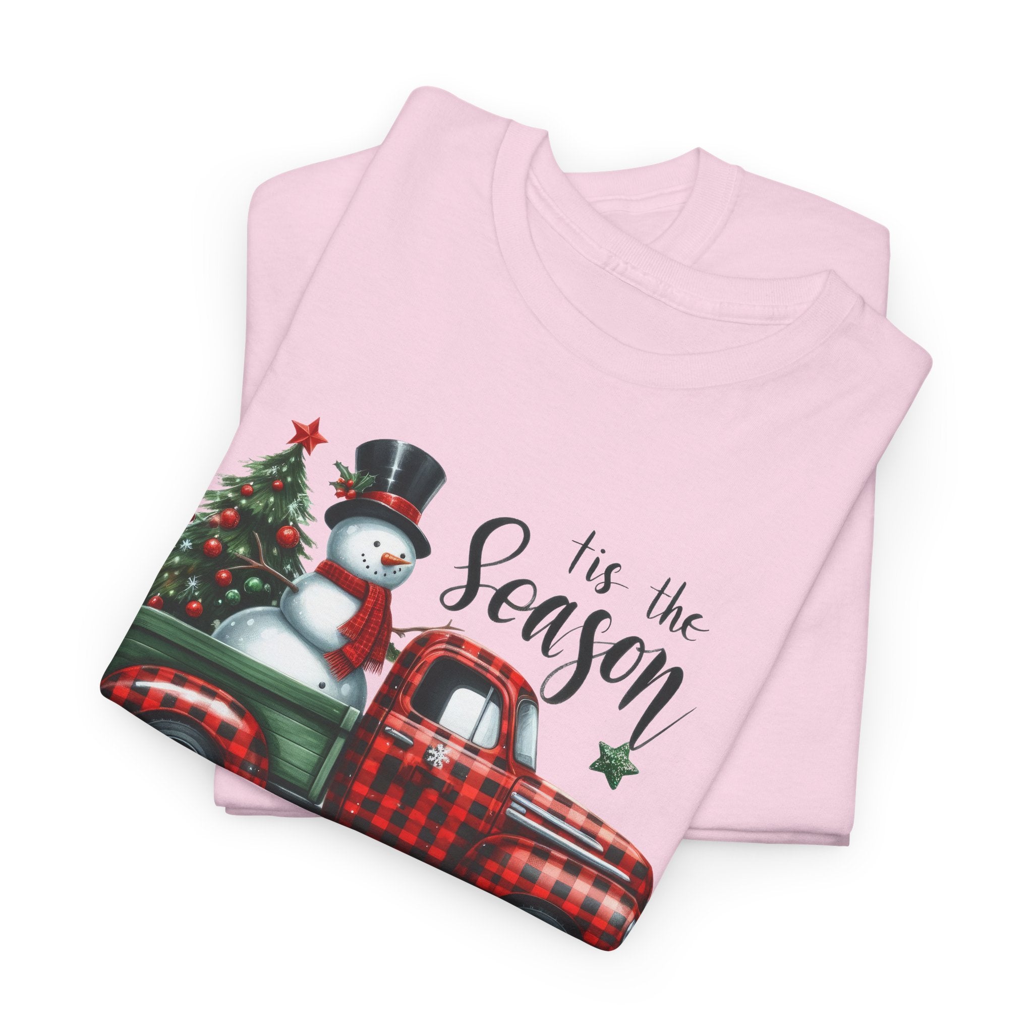 "Tis the Season" Heavy Cotton Tee - Festive Holiday Shirt