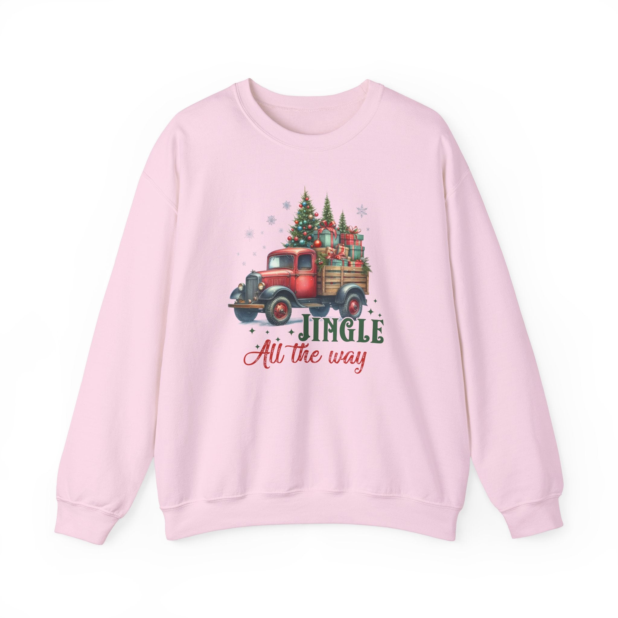 Jingle All the Way Sweatshirt - Cozy Heavy Blend Crewneck for Holiday Cheer