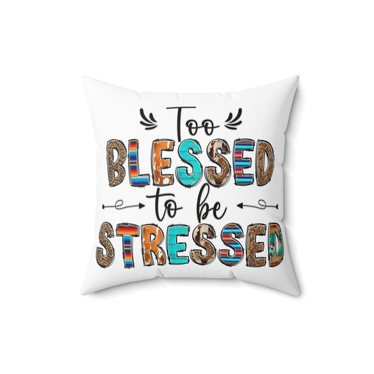 Spun Polyester Square Pillow