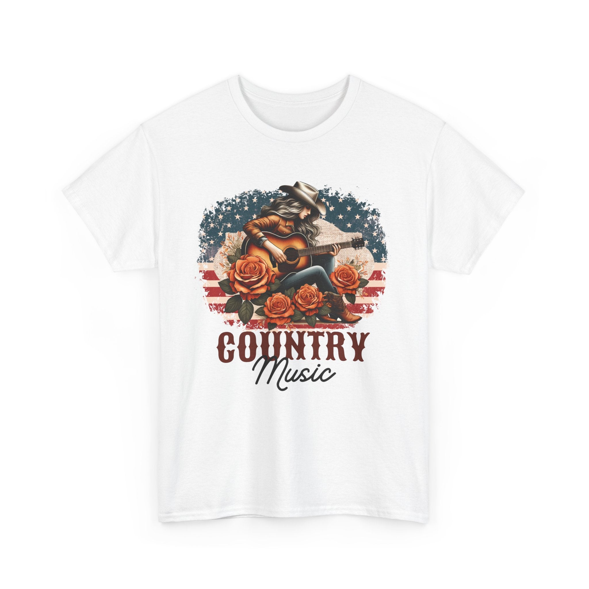 Country Music American Flag Tee