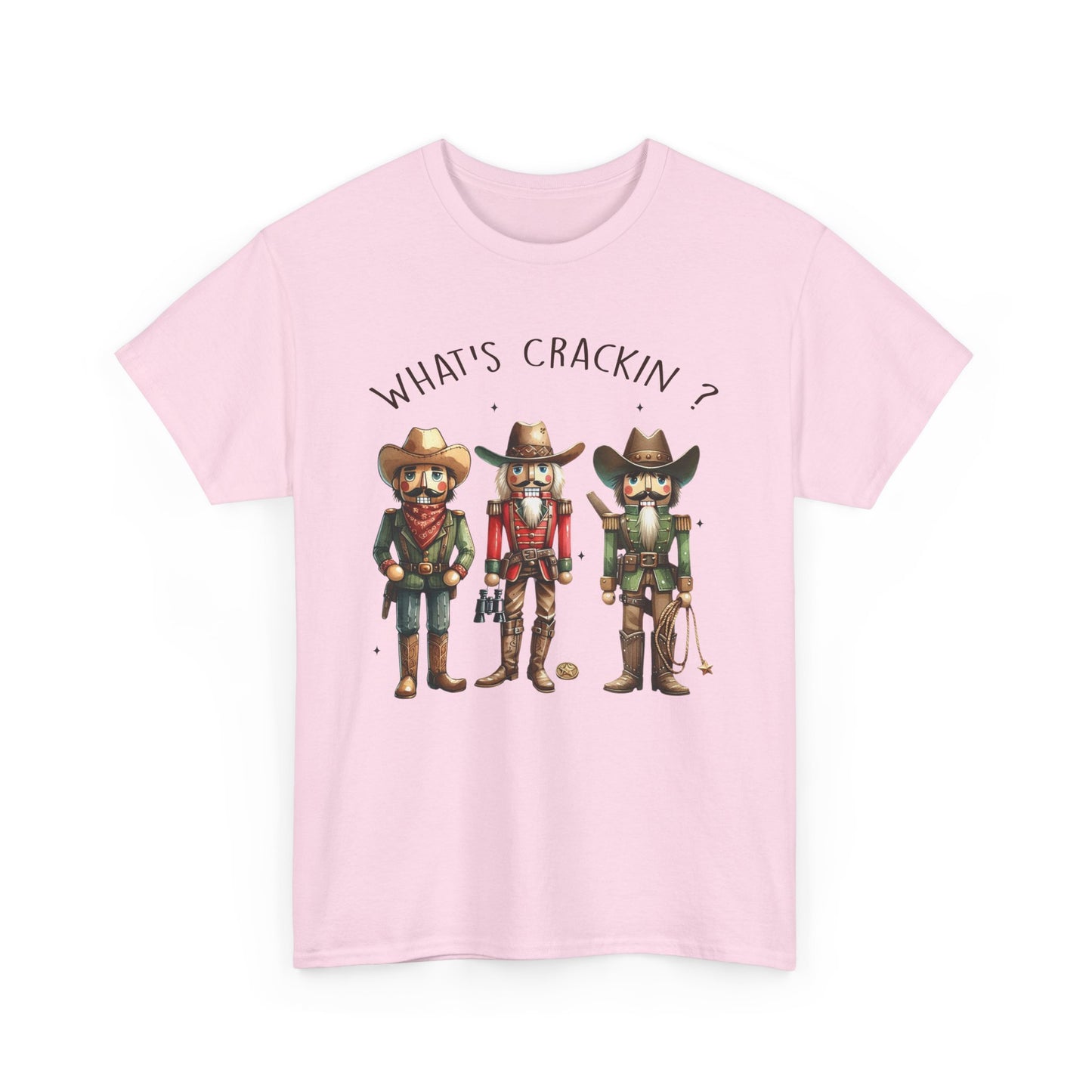 What's Crackin'? Cowboy Graphic Heavy Cotton Tee