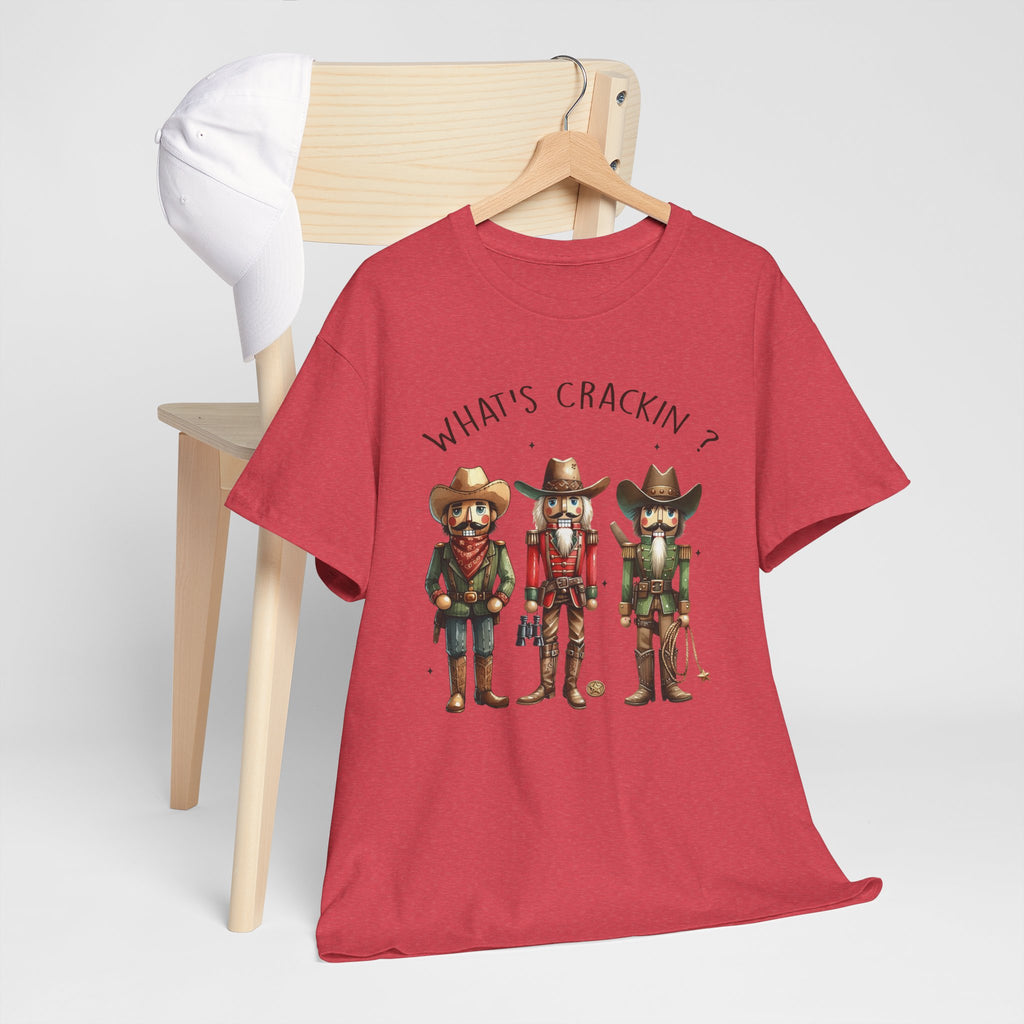 What's Crackin'? Cowboy Graphic Heavy Cotton Tee