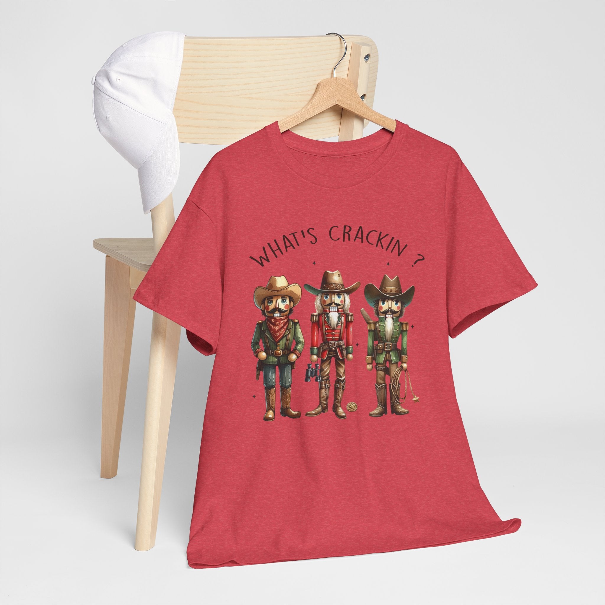 What's Crackin'? Cowboy Graphic Heavy Cotton Tee
