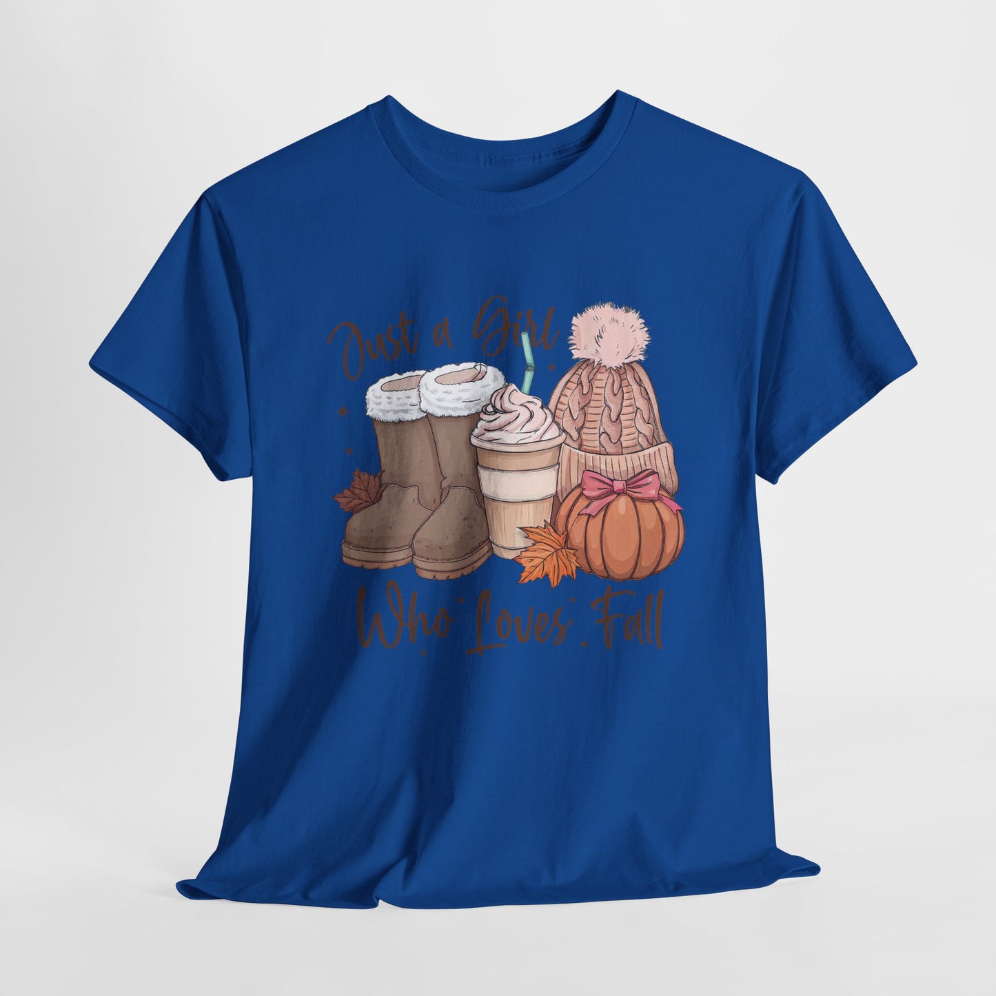 Just a Girl Who Loves Fall, Vintage Style Tee