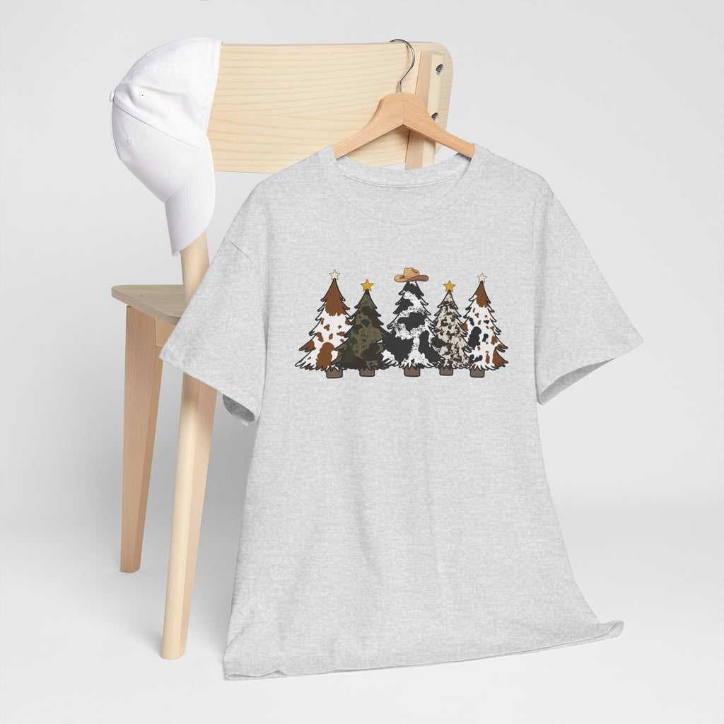 Whimsical Holiday Trees Heavy Cotton Tee
