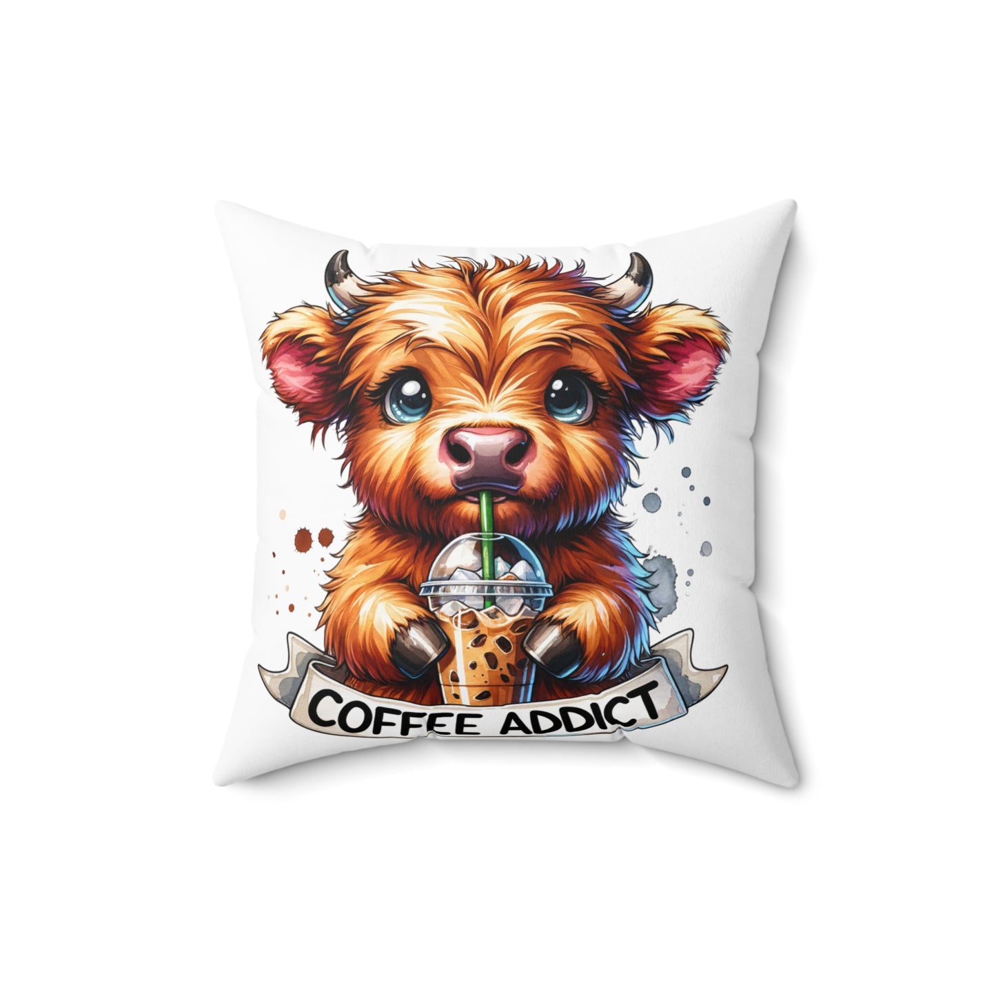 Spun Polyester Square Pillow