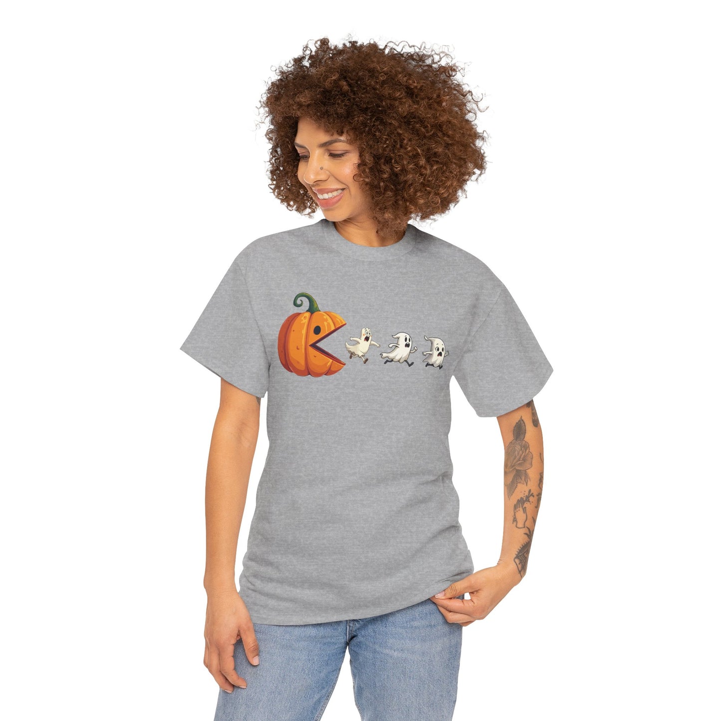 Playful Pumpkin Pac-Man Tee