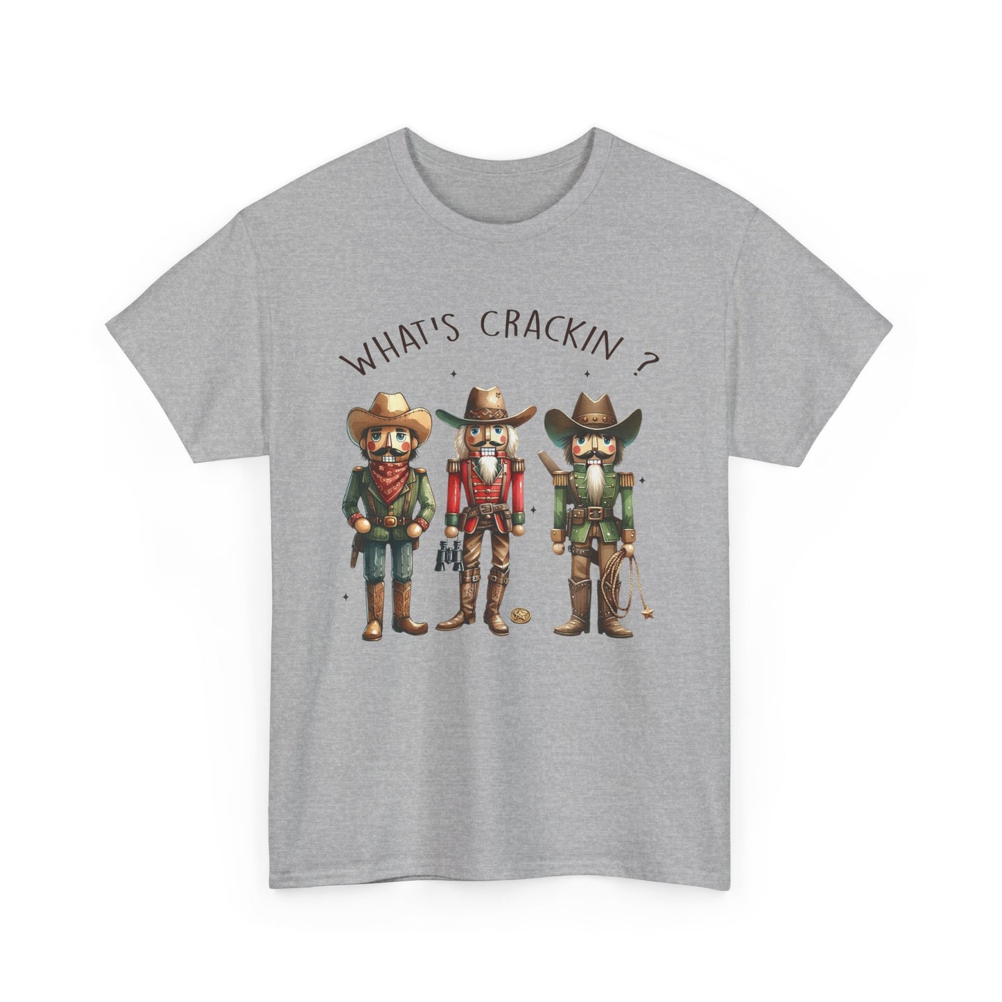 What's Crackin'? Cowboy Graphic Heavy Cotton Tee