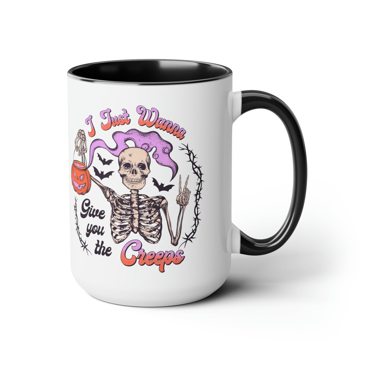 Two-Tone Coffee Mugs, 15oz