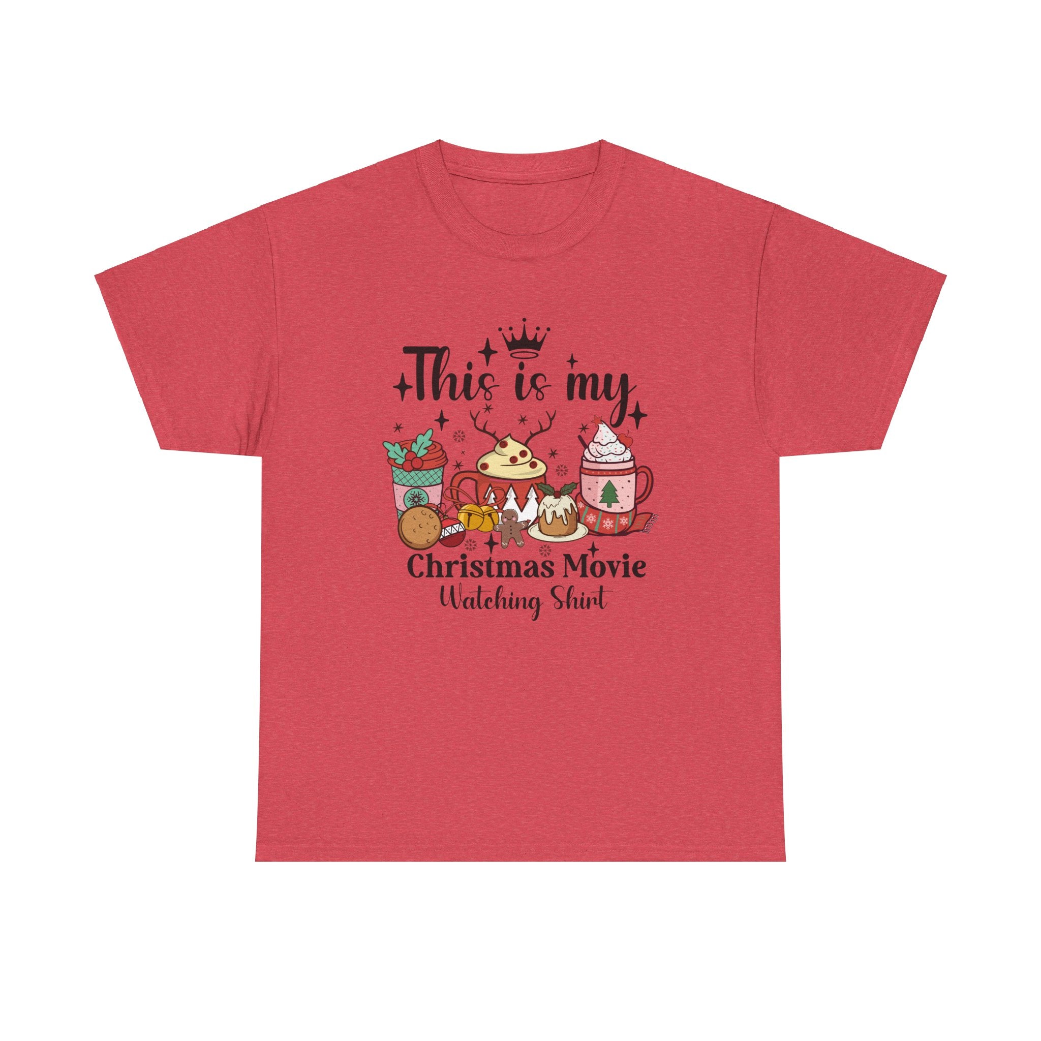 Christmas Movie Watching Tee - Heavy Cotton Shirt