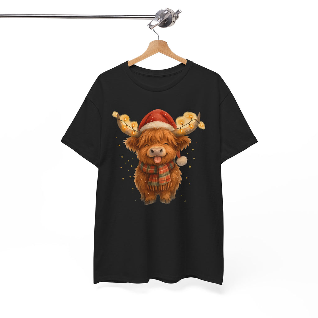 Christmas Highland Cow Tee