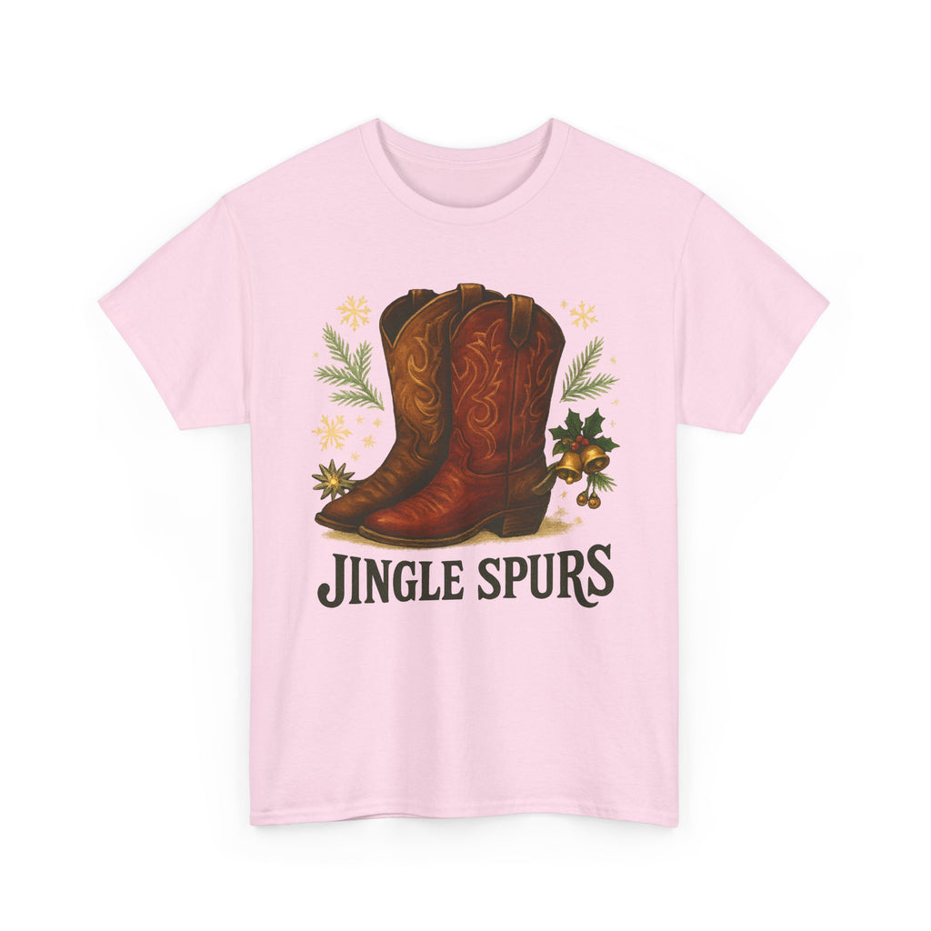 Jingle Spurs Cowboy Boots Christmas T‑Shirt