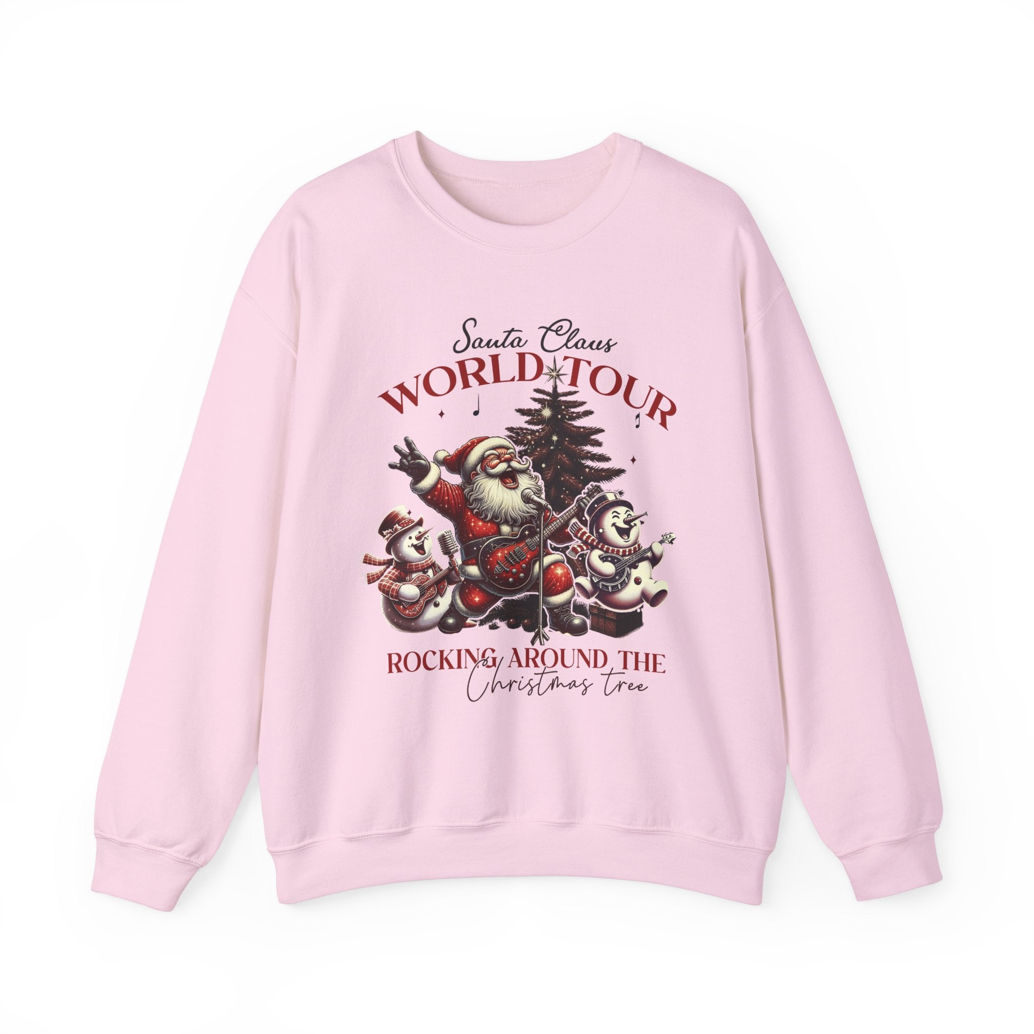 Santa Claus World Tour Crewneck Sweatshirt - Rocking Around the Christmas Tree