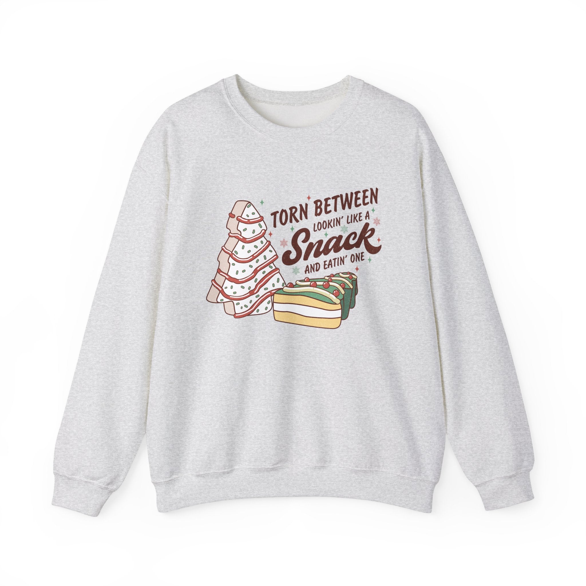 Snack Lovers Crewneck Sweatshirt – 'Torn Between Looking Like a Snack and Eatin One'