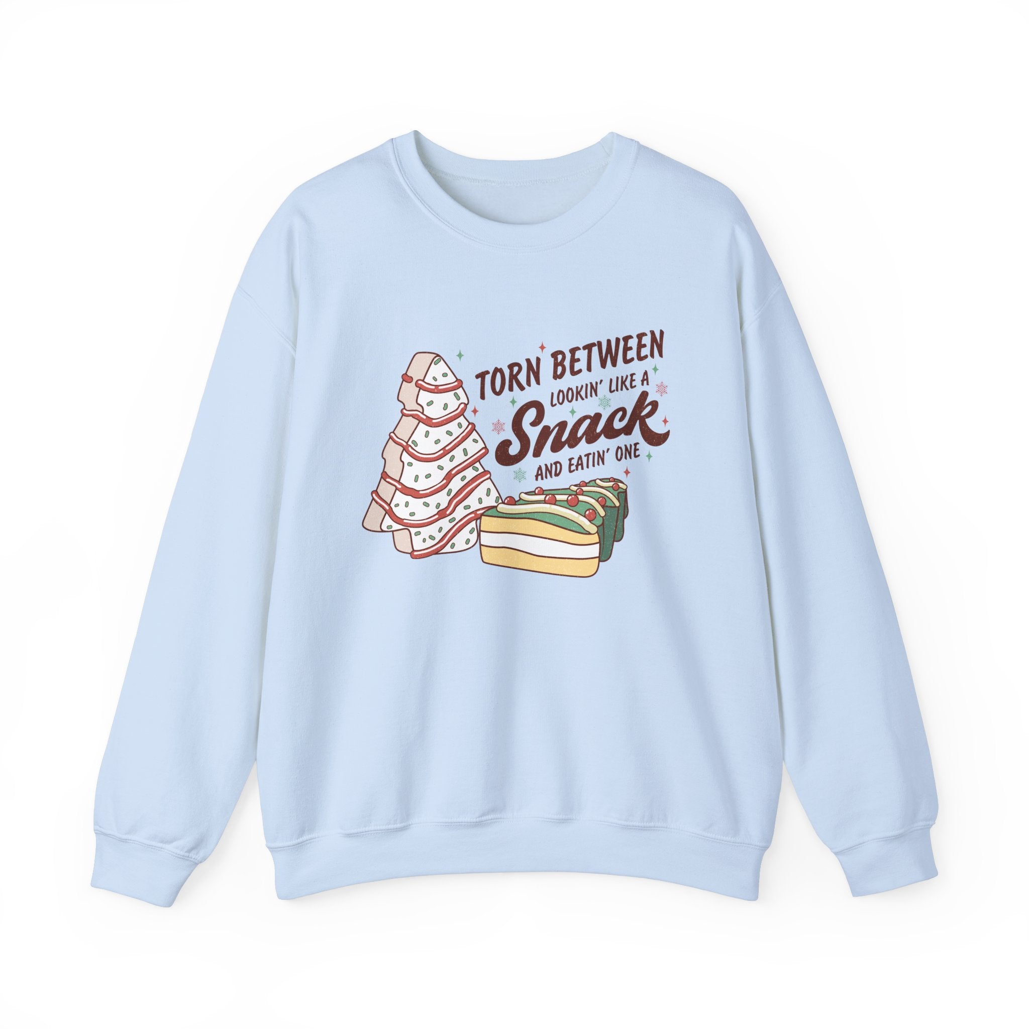 Snack Lovers Crewneck Sweatshirt – 'Torn Between Looking Like a Snack and Eatin One'