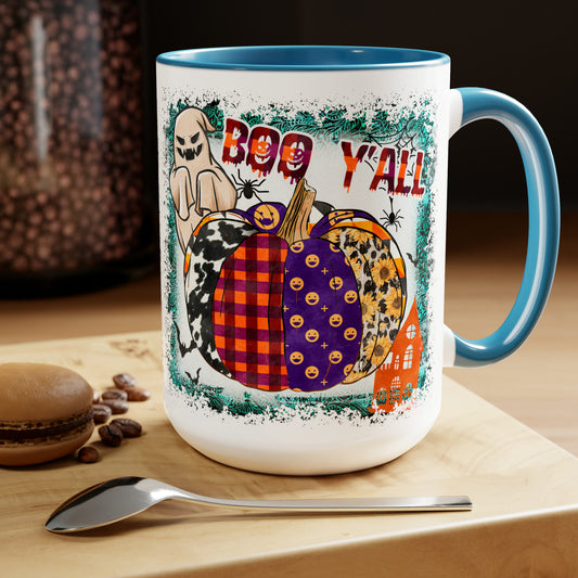 Two-Tone Coffee Mugs, 15oz