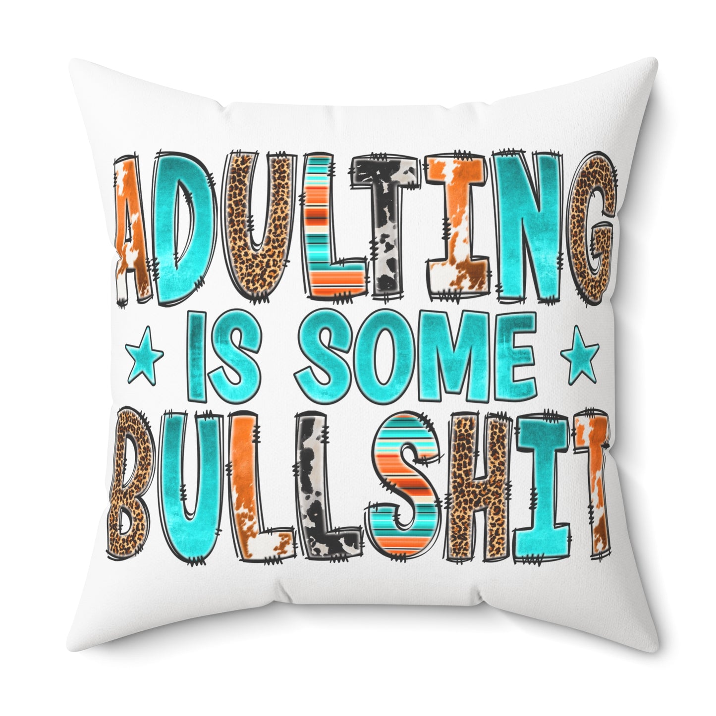 Spun Polyester Square Pillow
