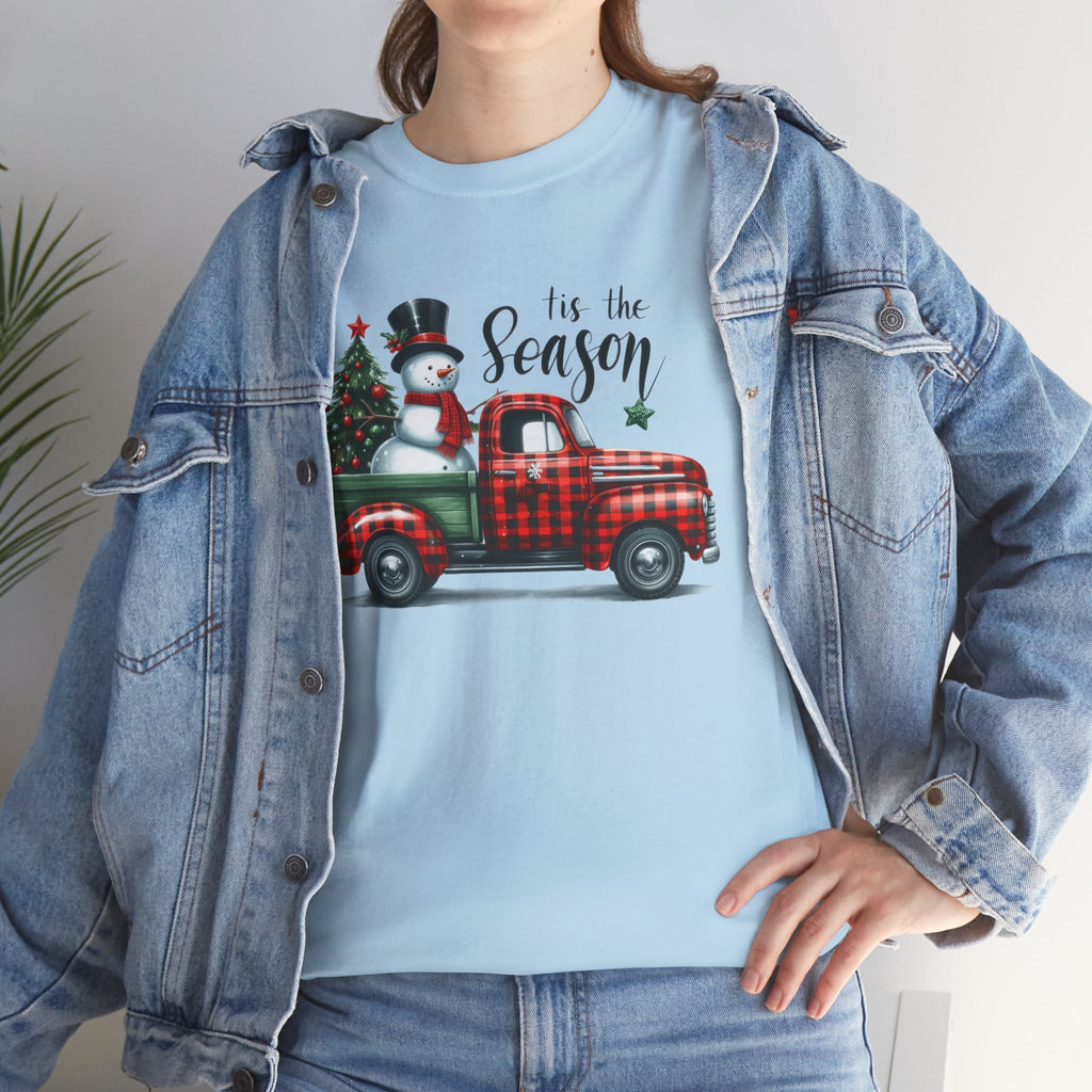 "Tis the Season" Heavy Cotton Tee - Festive Holiday Shirt