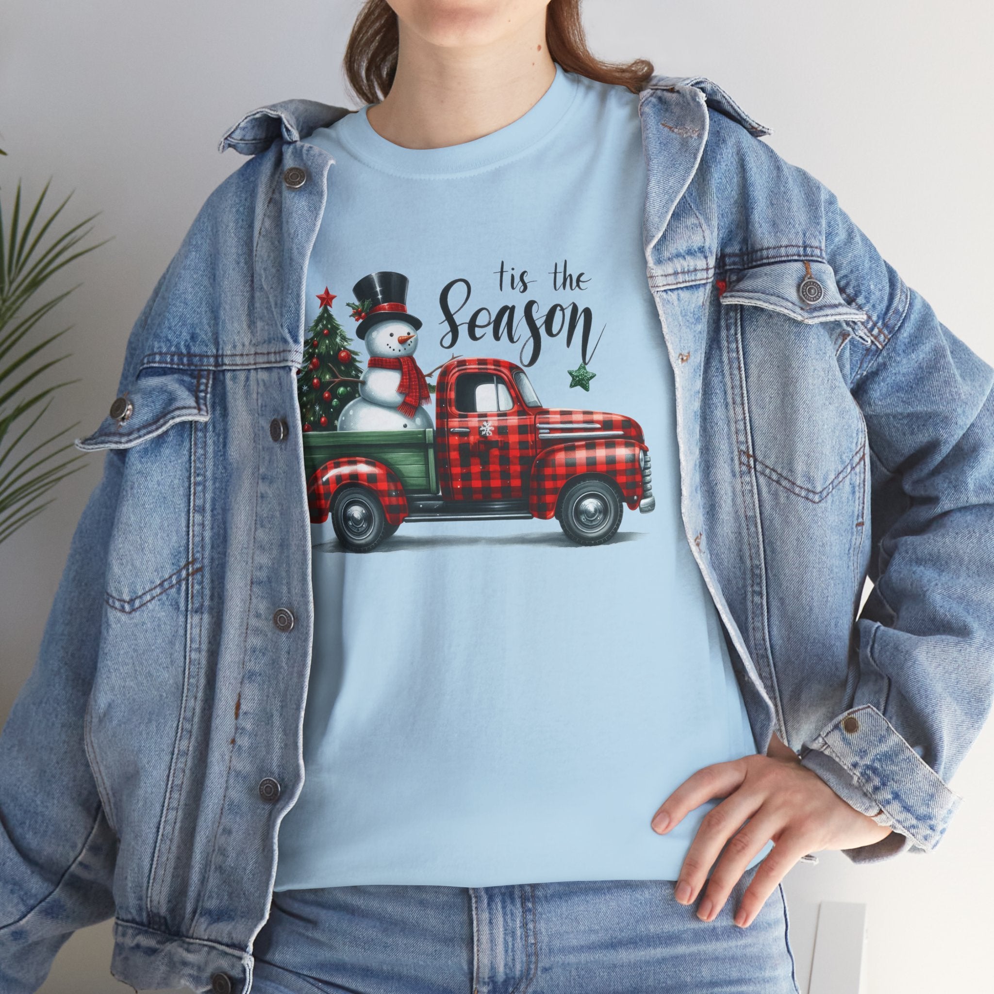 "Tis the Season" Heavy Cotton Tee - Festive Holiday Shirt