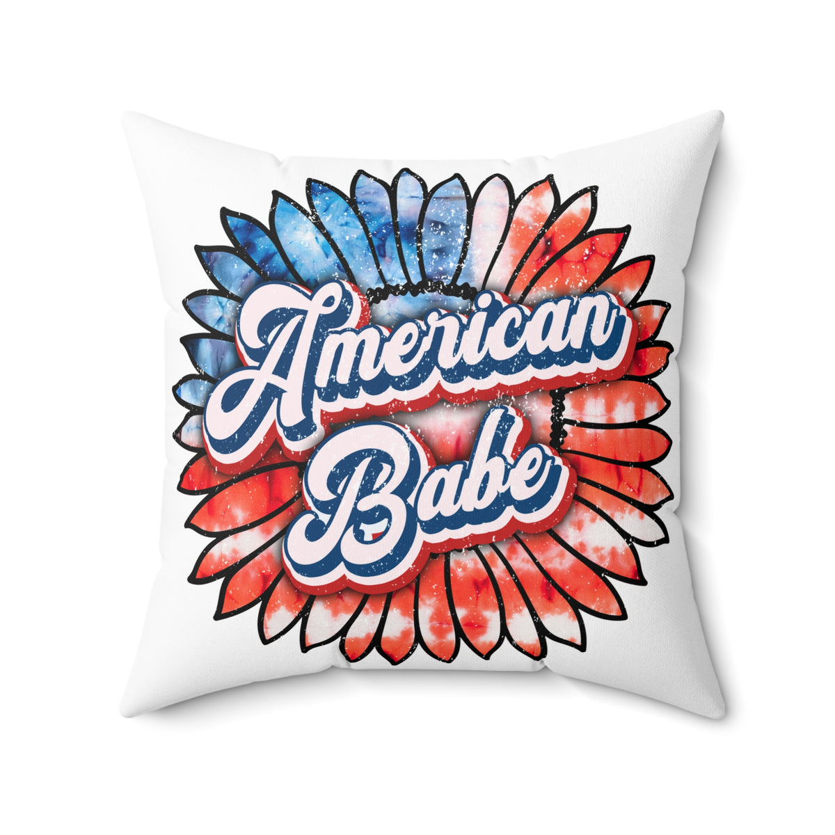 American Babe Throw Pillow
