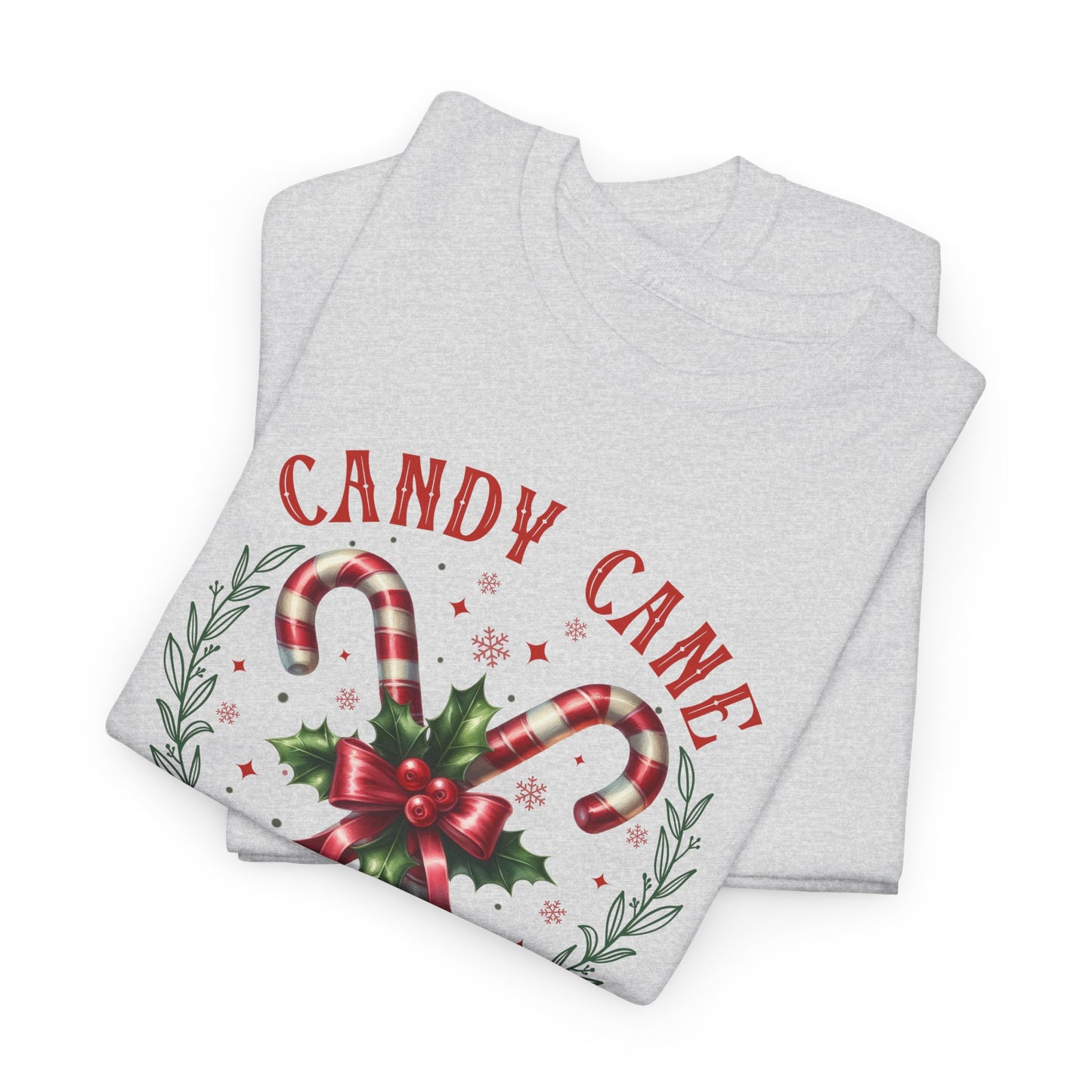 Candy Cane Christmas Club Heavy Cotton Tee - Merry Christmas Holiday Shirt