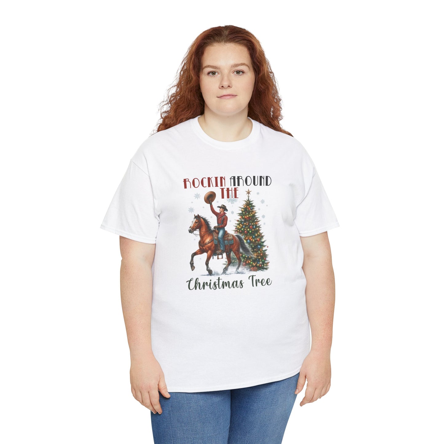 Rockin' Around the Christmas Tree Heavy Cotton Tee