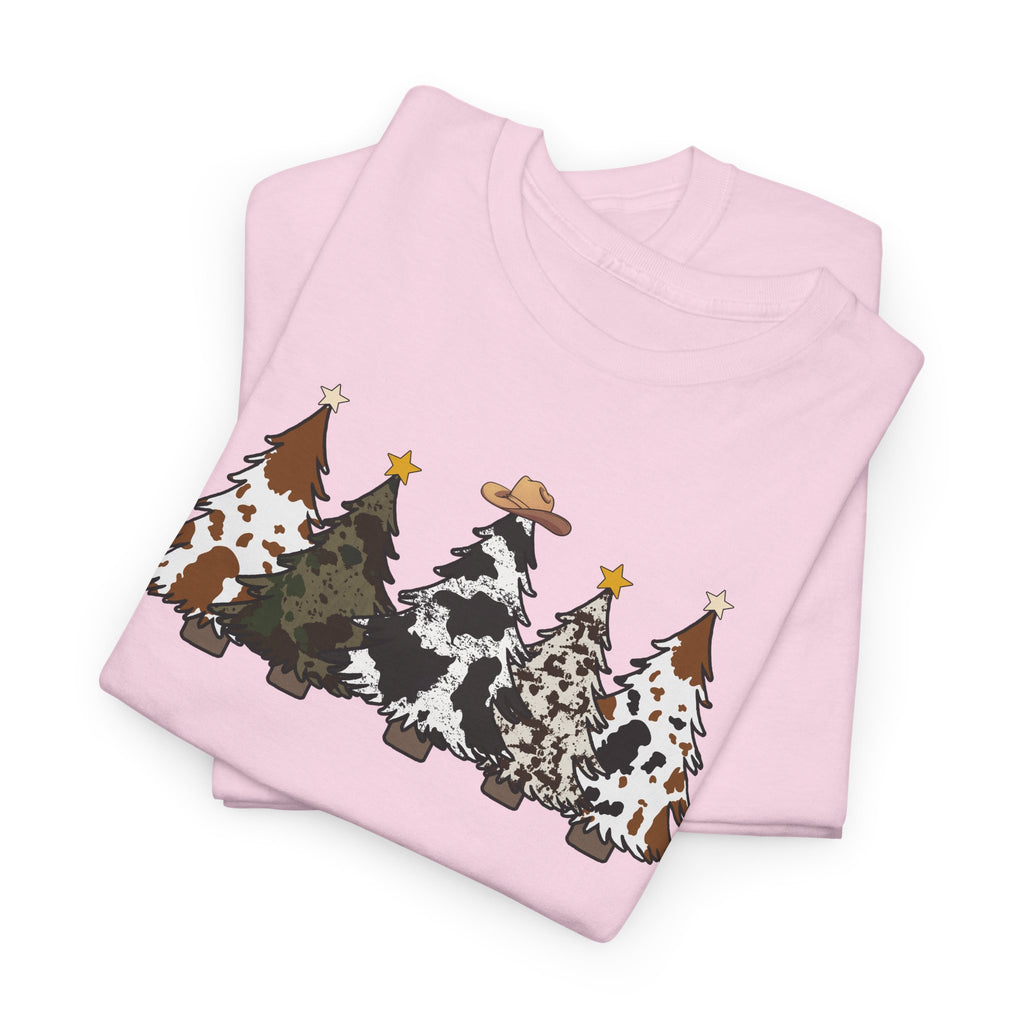 Whimsical Holiday Trees Heavy Cotton Tee